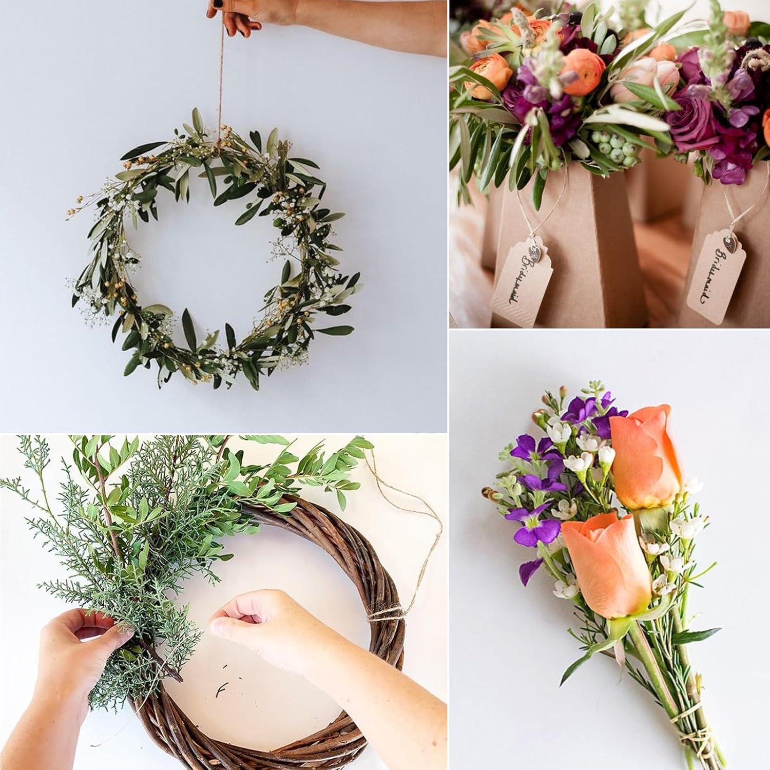 Alambre Floral Marrón 2mm 200m KINGLAKE para Manualidades