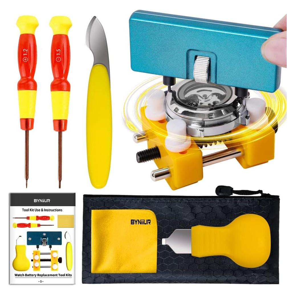 Kit de Herramientas para Reloj BYNIIUR - Reemplazo de Batería