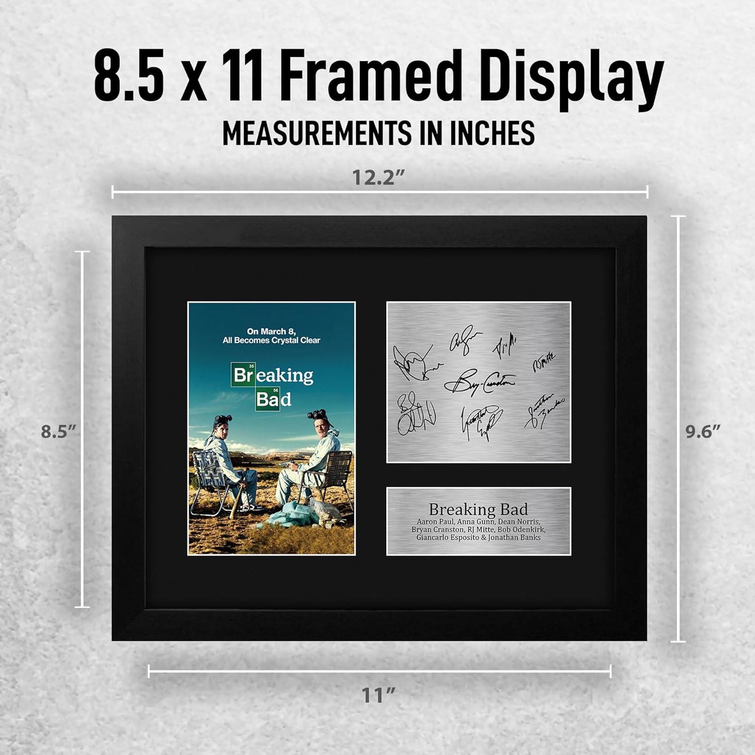 Display Enmarcado Breaking Bad Elenco Bryan Cranston y Aaron Paul