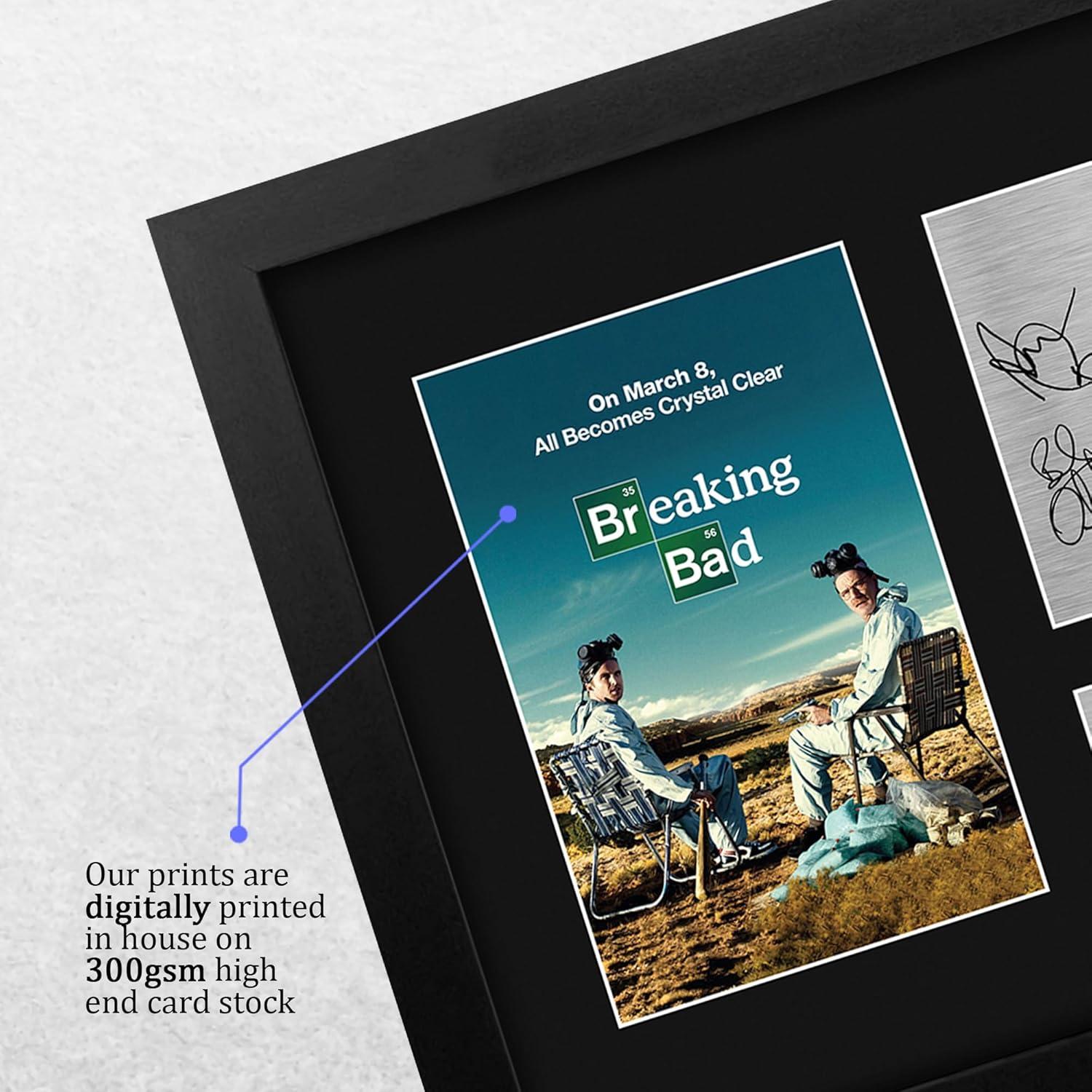 Display Enmarcado Breaking Bad Elenco Bryan Cranston y Aaron Paul