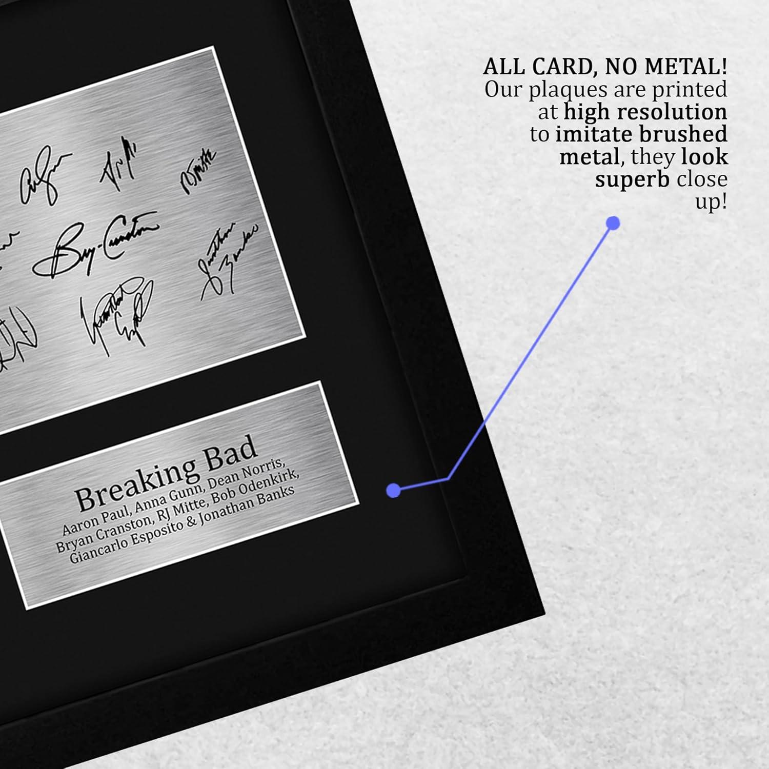 Display Enmarcado Breaking Bad Elenco Bryan Cranston y Aaron Paul