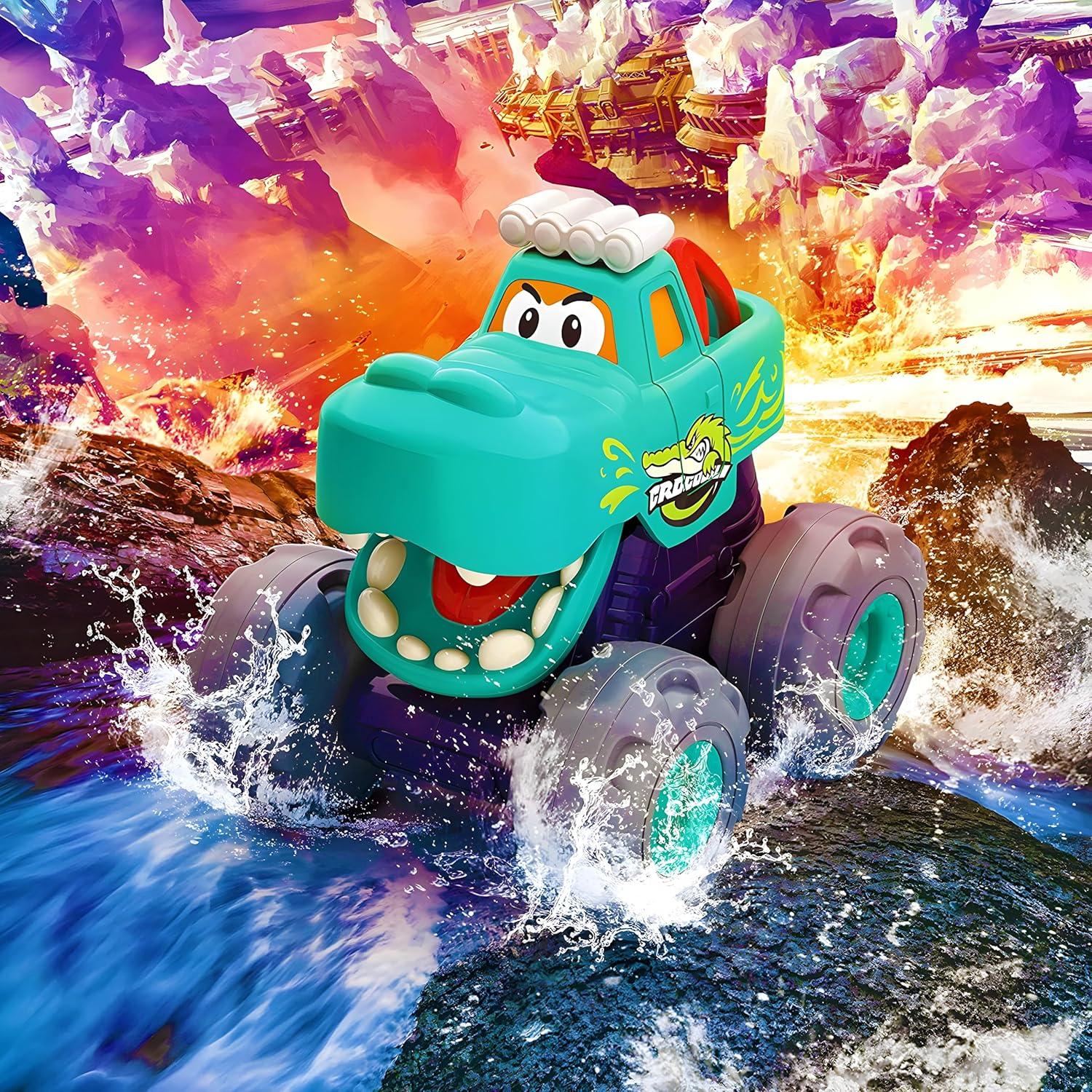 Coches de Juguete MOONTOY 3 Camiones Monstruo para Niños 1-3 Años