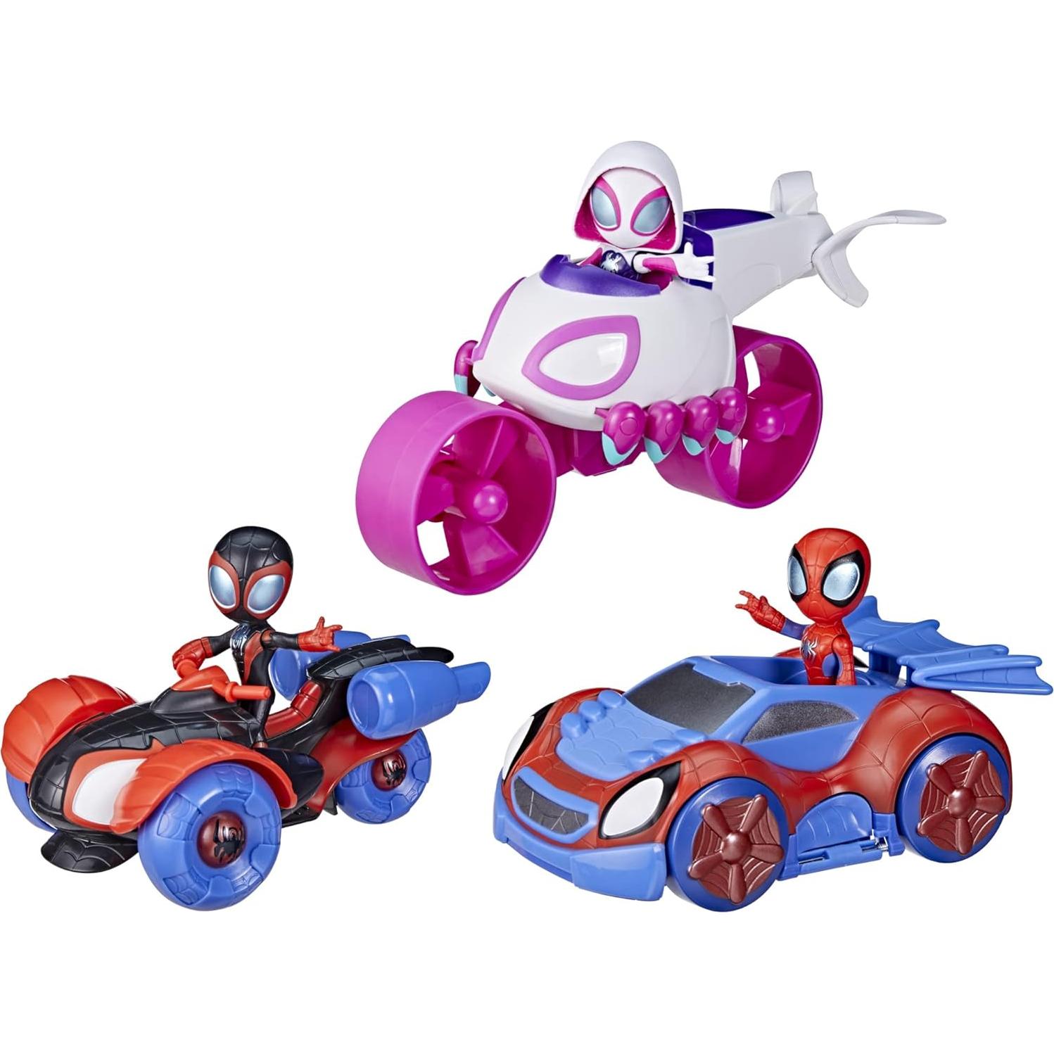 Set de Juego Spidey y sus Increíbles Amigos Hasbro 3 Vehículos