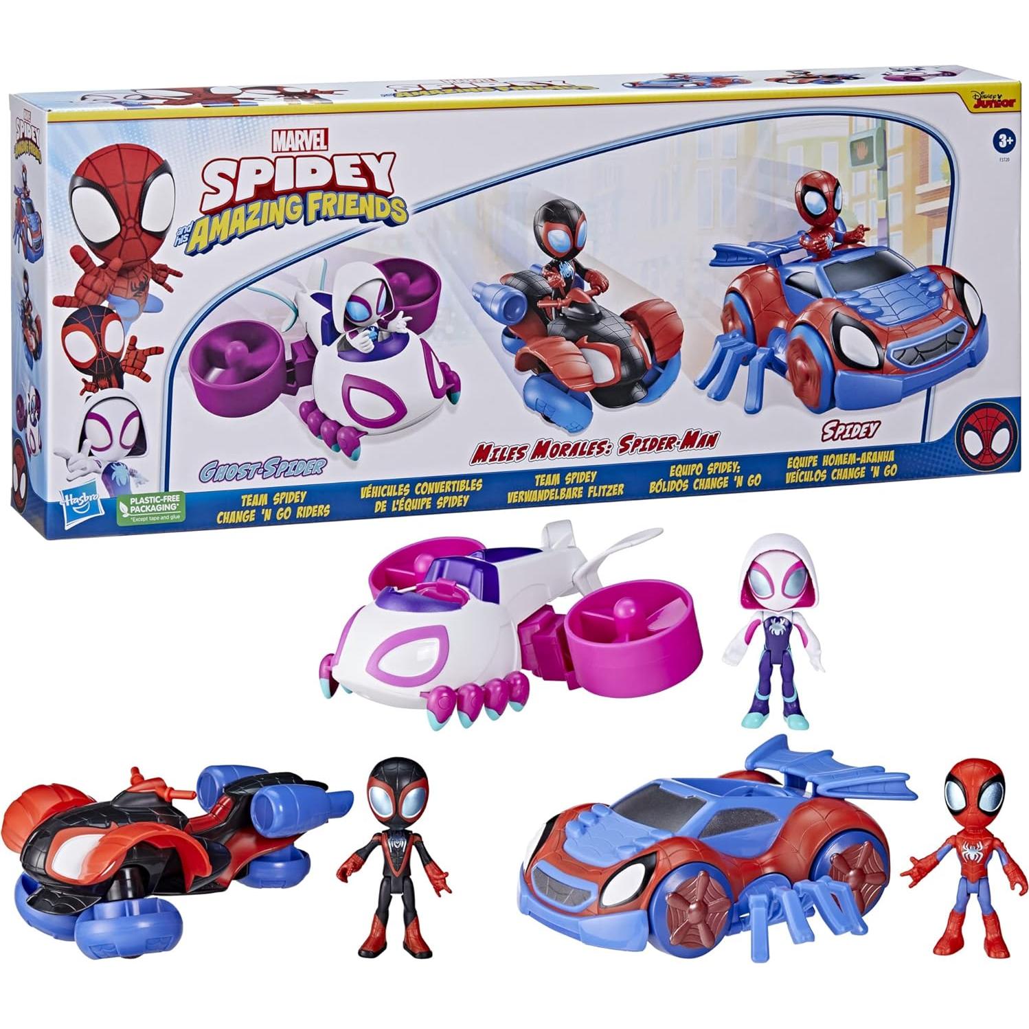 Set de Juego Spidey y sus Increíbles Amigos Hasbro 3 Vehículos