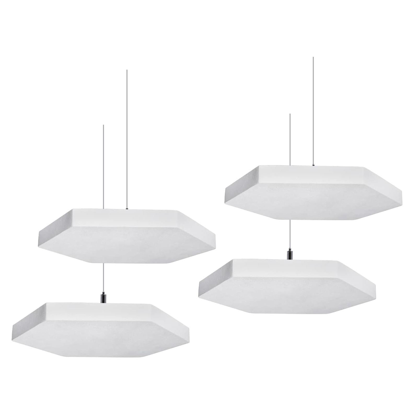 Paneles Acústicos de Techo TroyStudio - 4 Pcs 36.1x31.5 cm