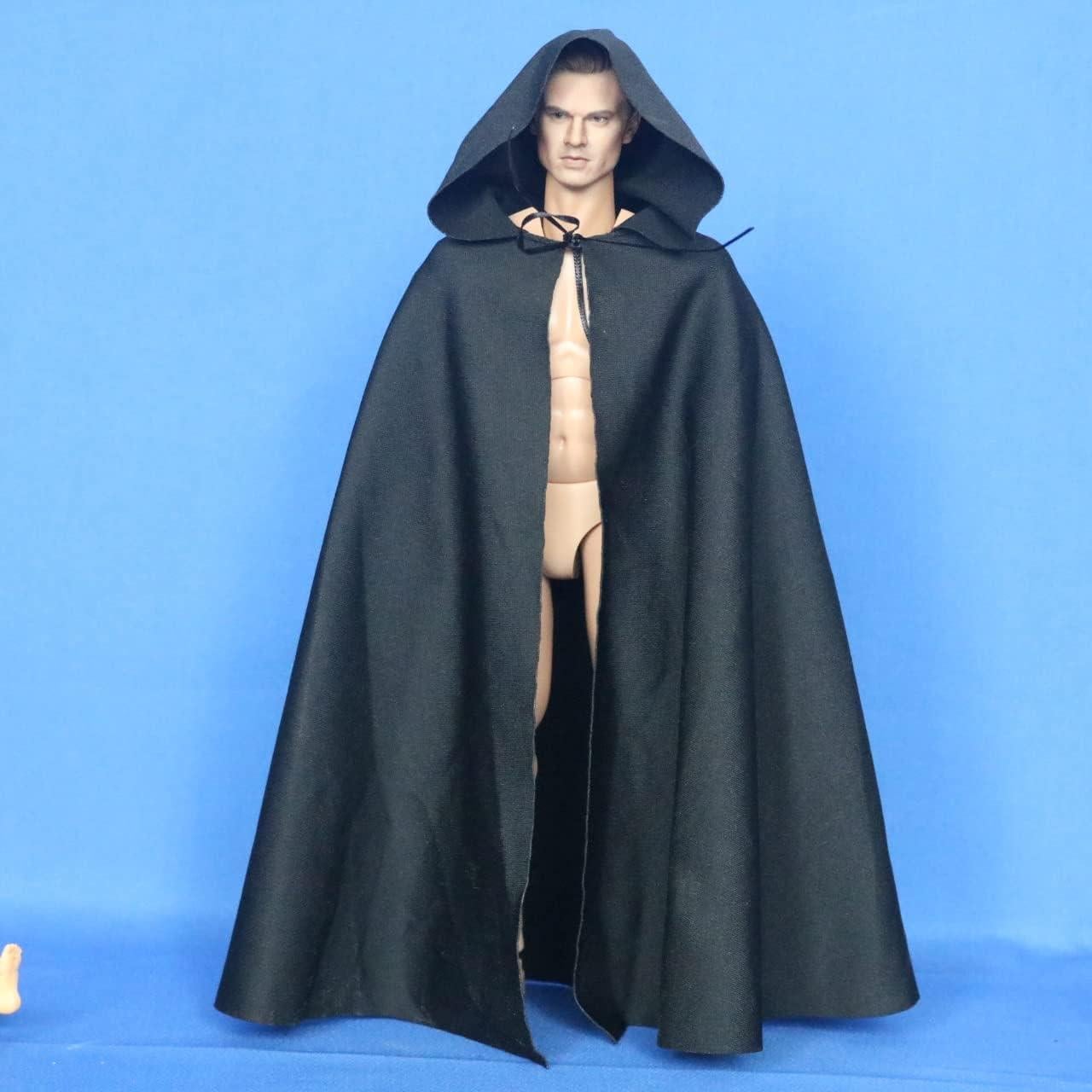 Capa Medieval para Figura de Acción 1:6 SSbeauty - Negro