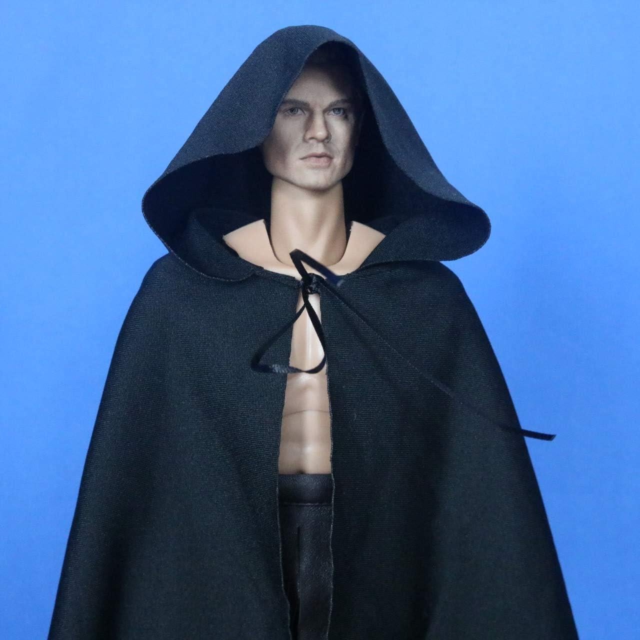 Capa Medieval para Figura de Acción 1:6 SSbeauty - Negro