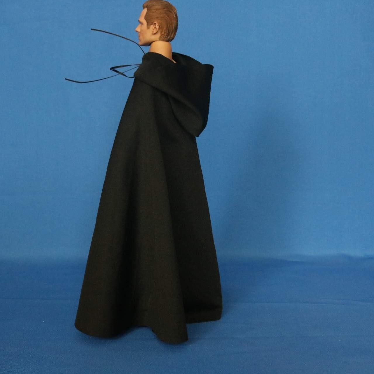 Capa Medieval para Figura de Acción 1:6 SSbeauty - Negro