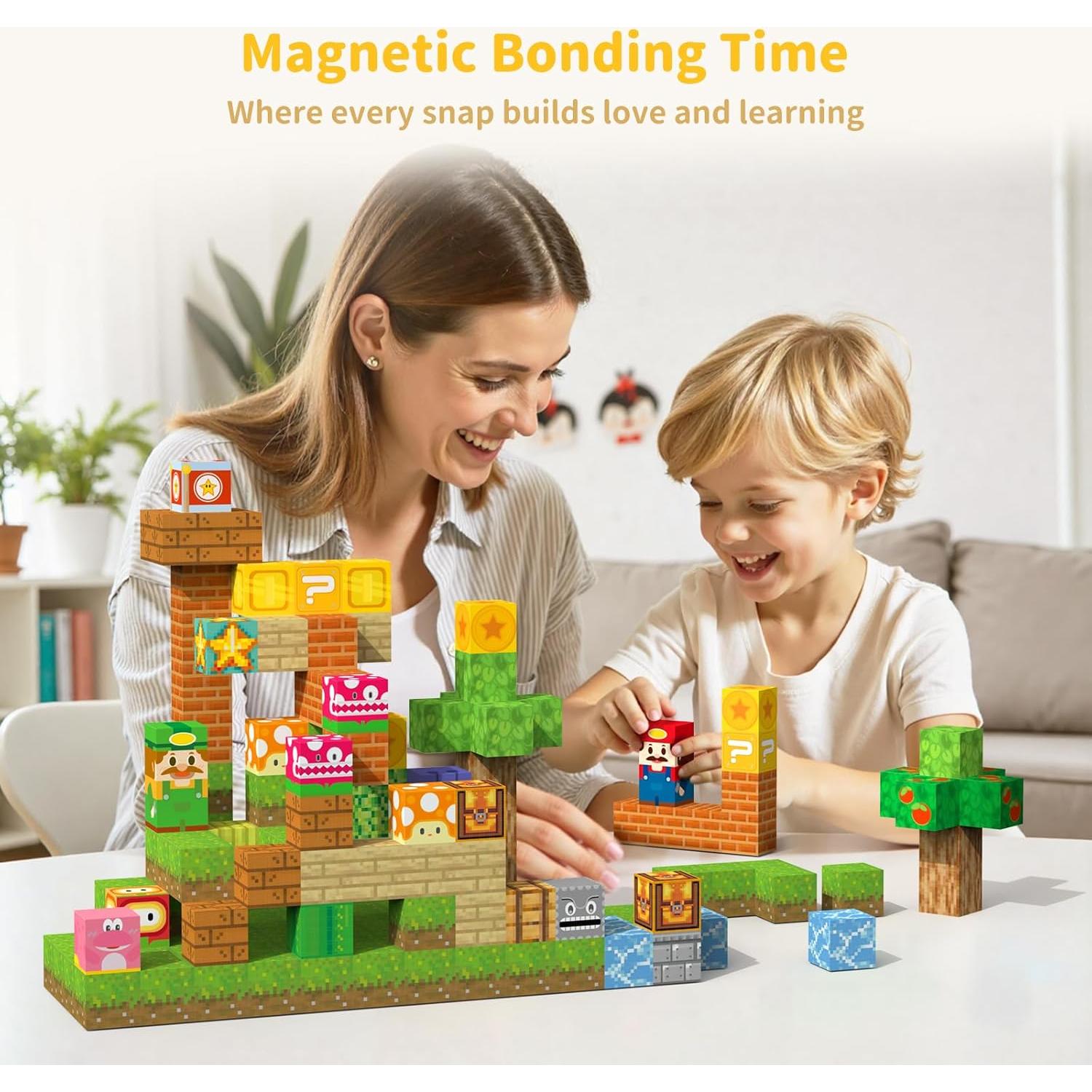 Bloques Magnéticos de Construcción 154Pcs Shantou Yaxini