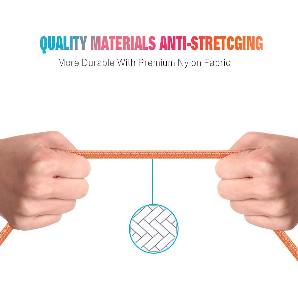 Cargador Lightning Exeric - Paquete de 3 Cables 1.83m Rápidos