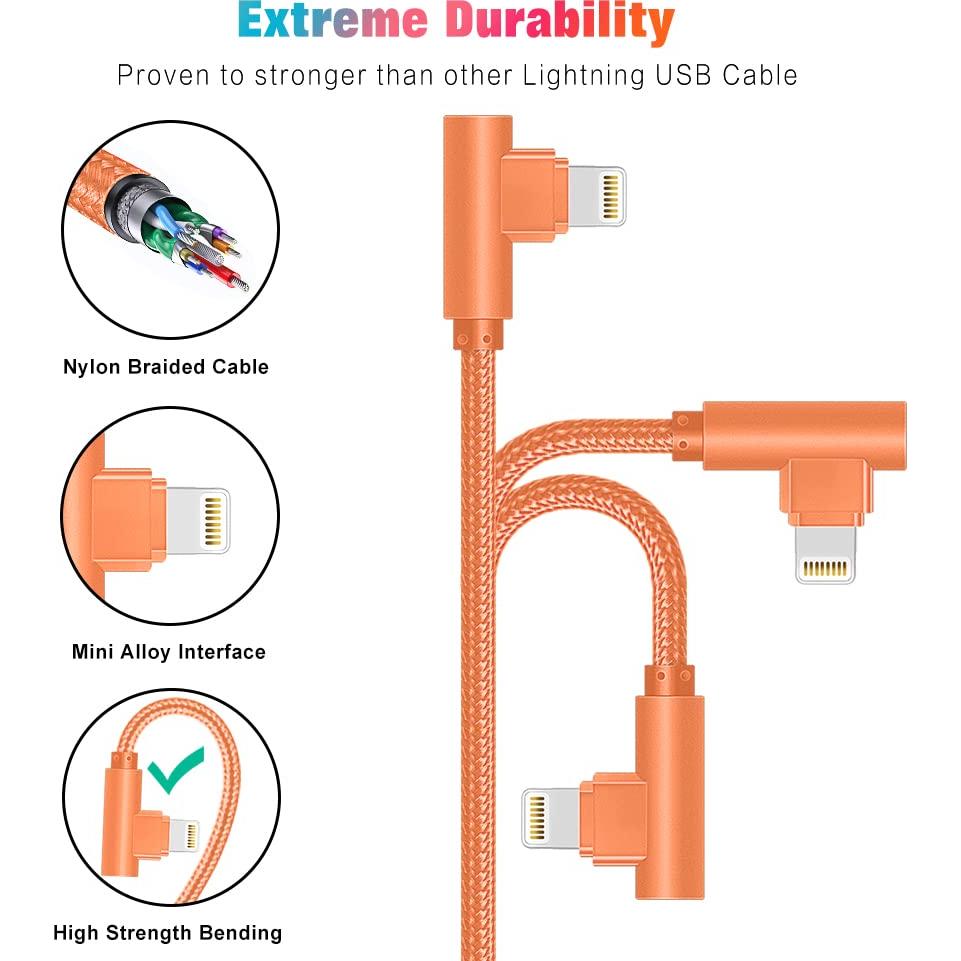 Cargador Lightning Exeric - Paquete de 3 Cables 1.83m Rápidos