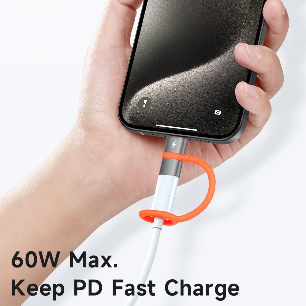 Adaptador McDodo Lightning a USB-C 60W Carga Rápida