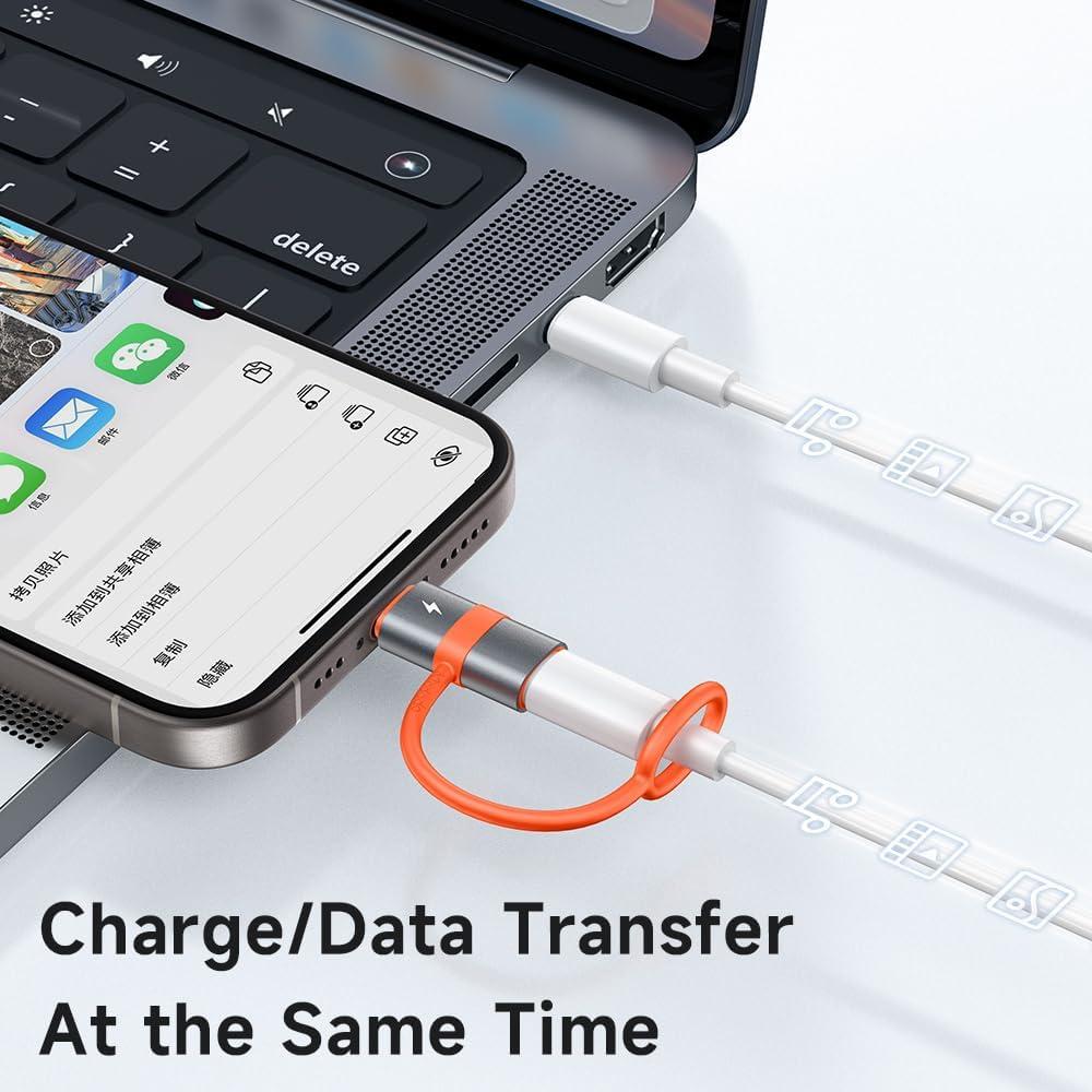 Adaptador McDodo Lightning a USB-C 60W Carga Rápida