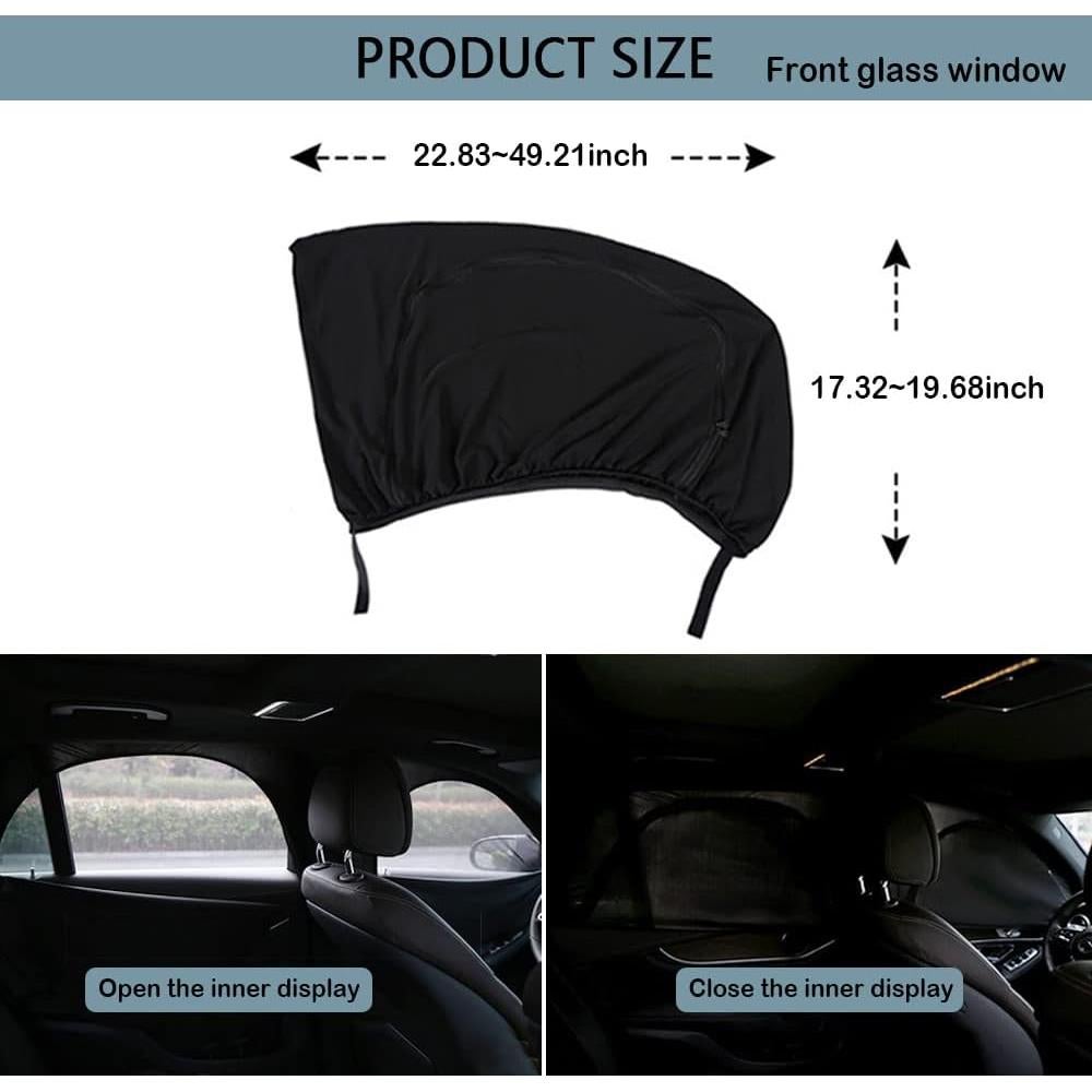 Sombra de Ventana de Coche Turcee 124.5x50.8cm Doble Malla