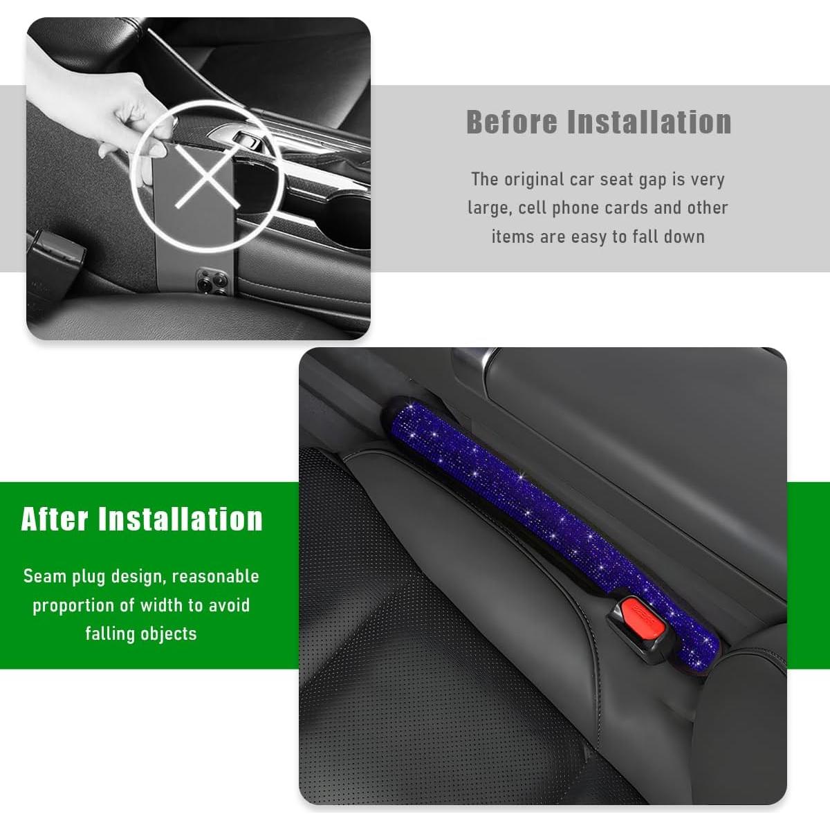 Relleno de Espacio para Asiento de Coche Gasedin 2 Piezas Azul