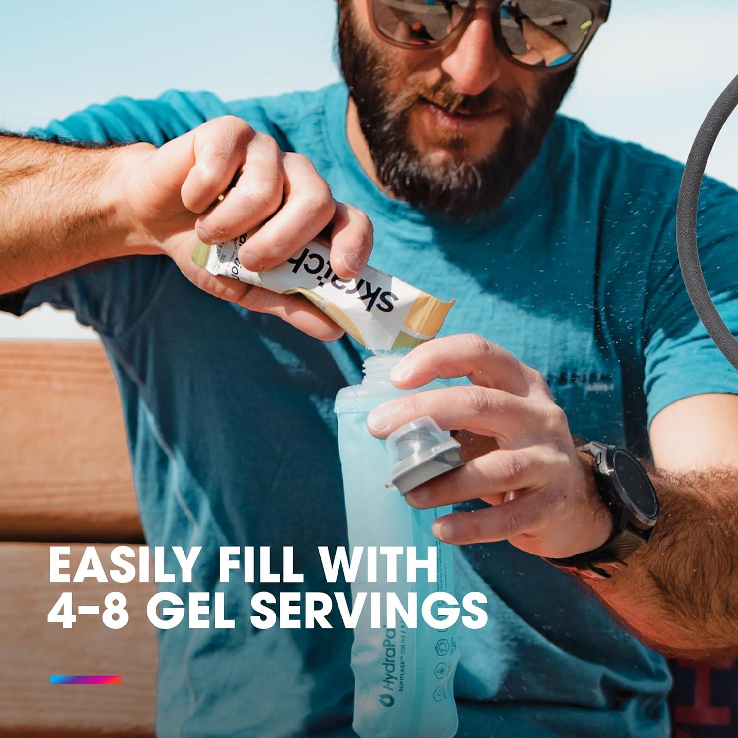 Botella Plegable HydraPak SoftFlask 150ml Libre BPA Azul