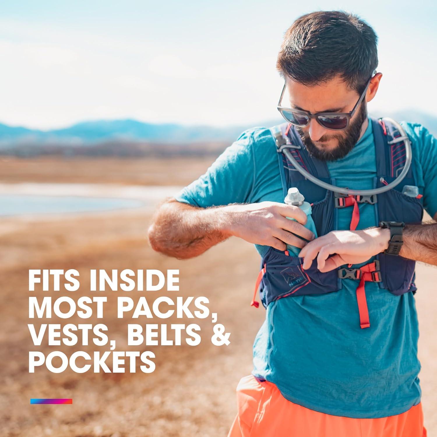 Botella Plegable HydraPak SoftFlask 150ml Libre BPA Azul