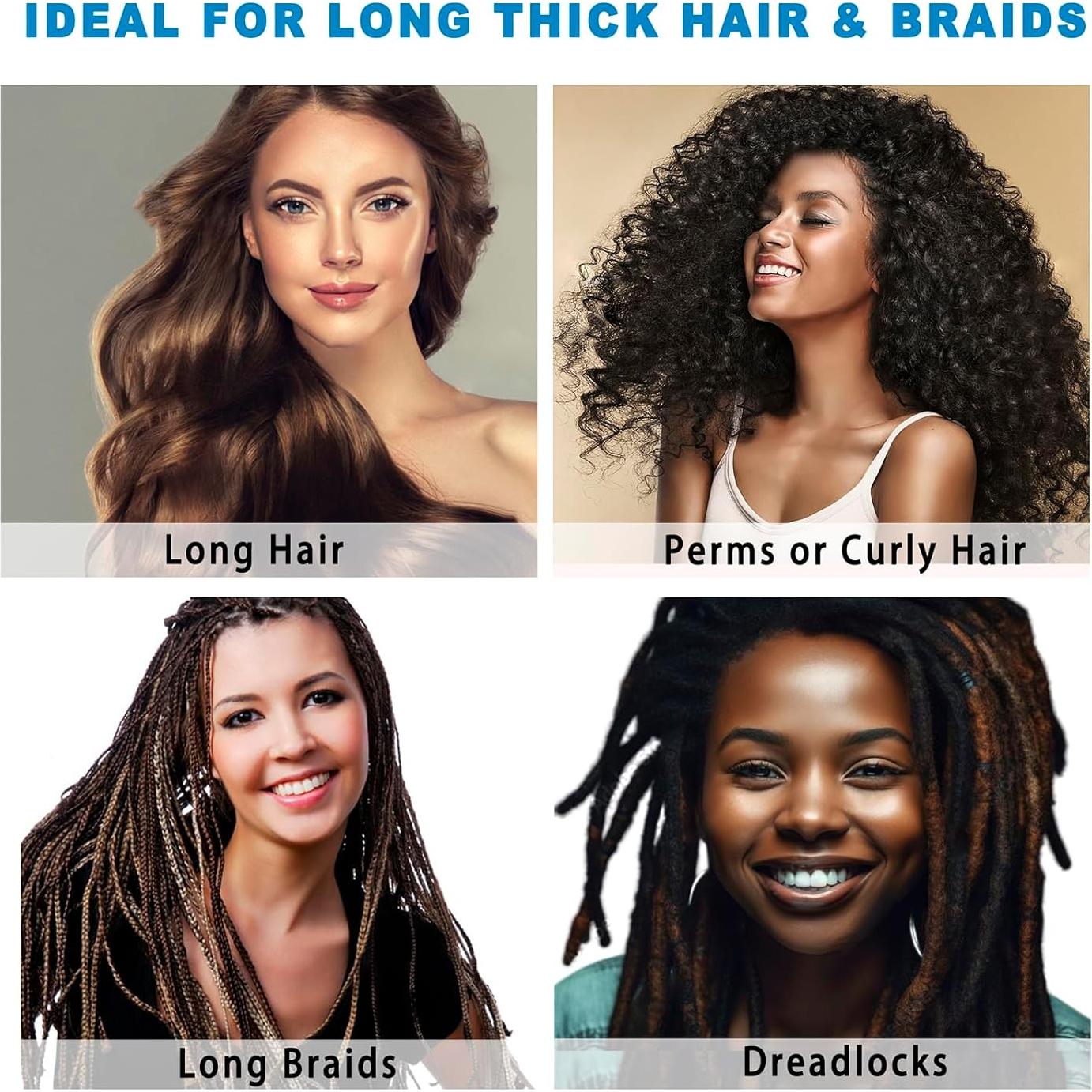 Gorros de Ducha Jumbo CHFONG 2 PCS Impermeables para Cabello Largo