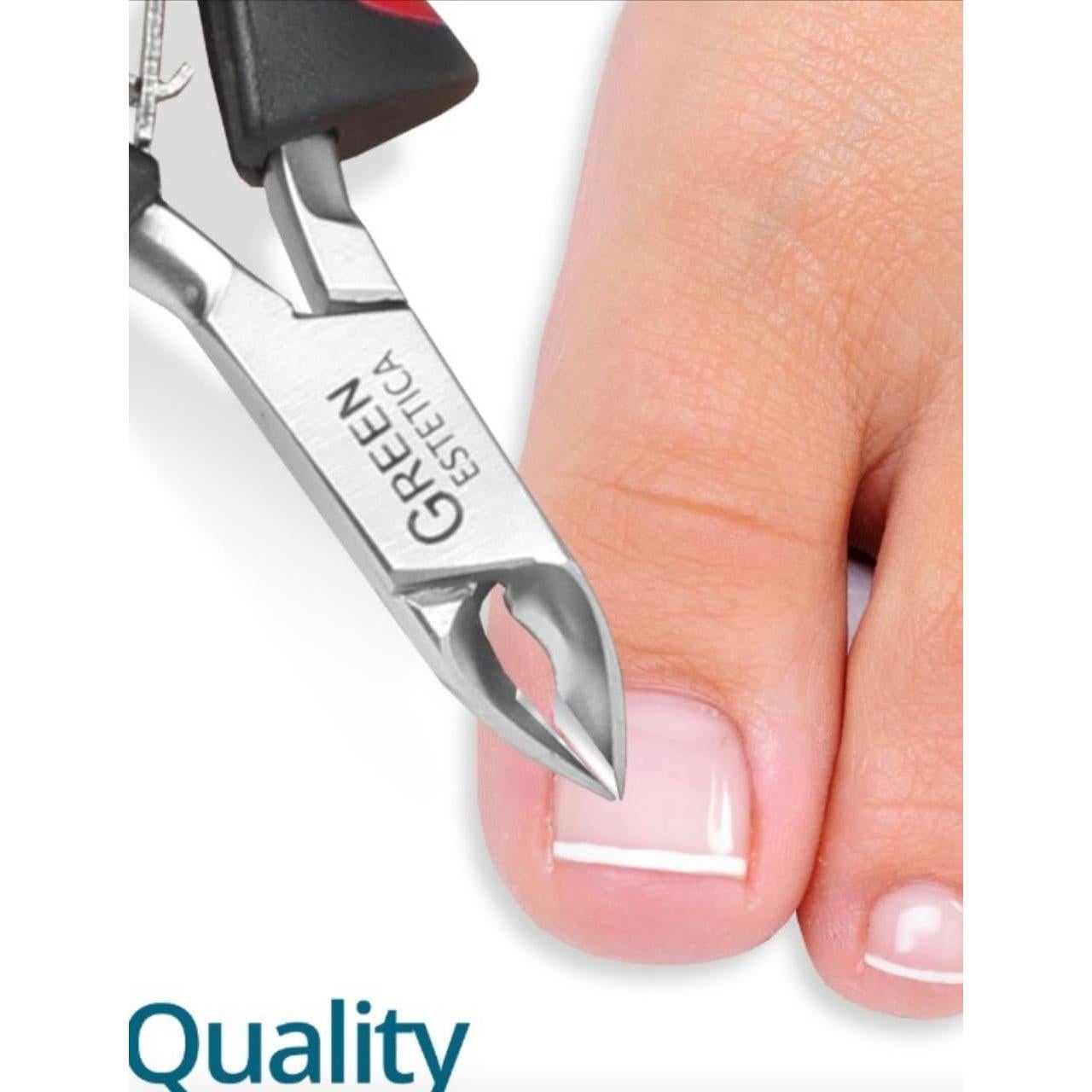 Cortador de Cutículas GREEN ESTETICA Acero Inoxidable 11.43 cm