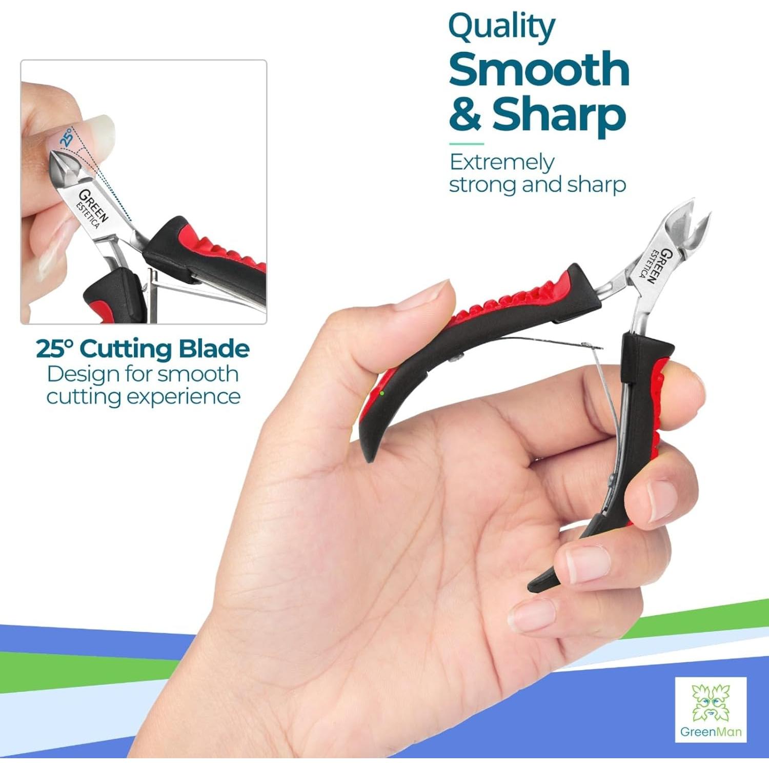 Cortador de Cutículas GREEN ESTETICA Acero Inoxidable 11.43 cm