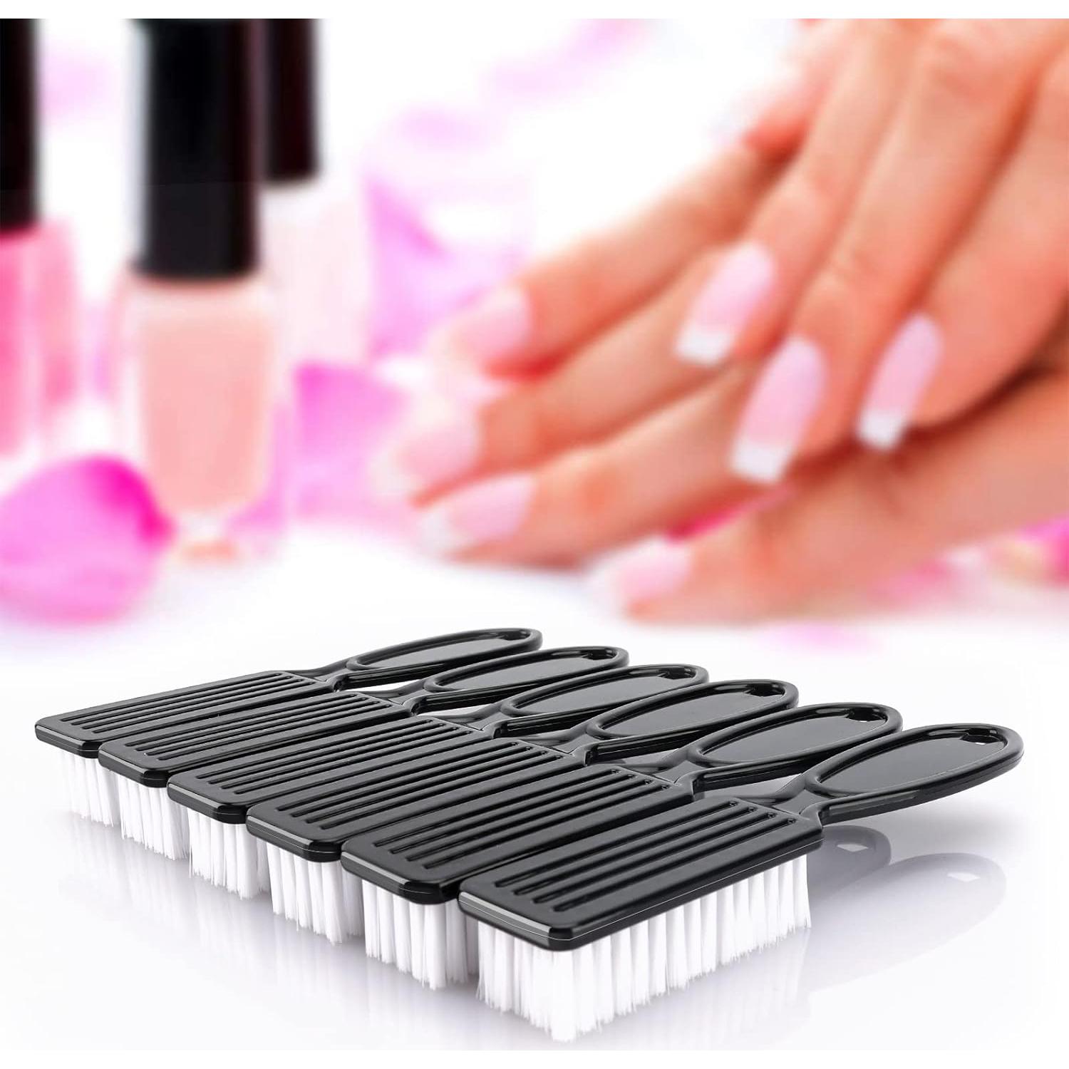 Paquete de 6 cepillos de uñas HOFASON ergonómicos negros