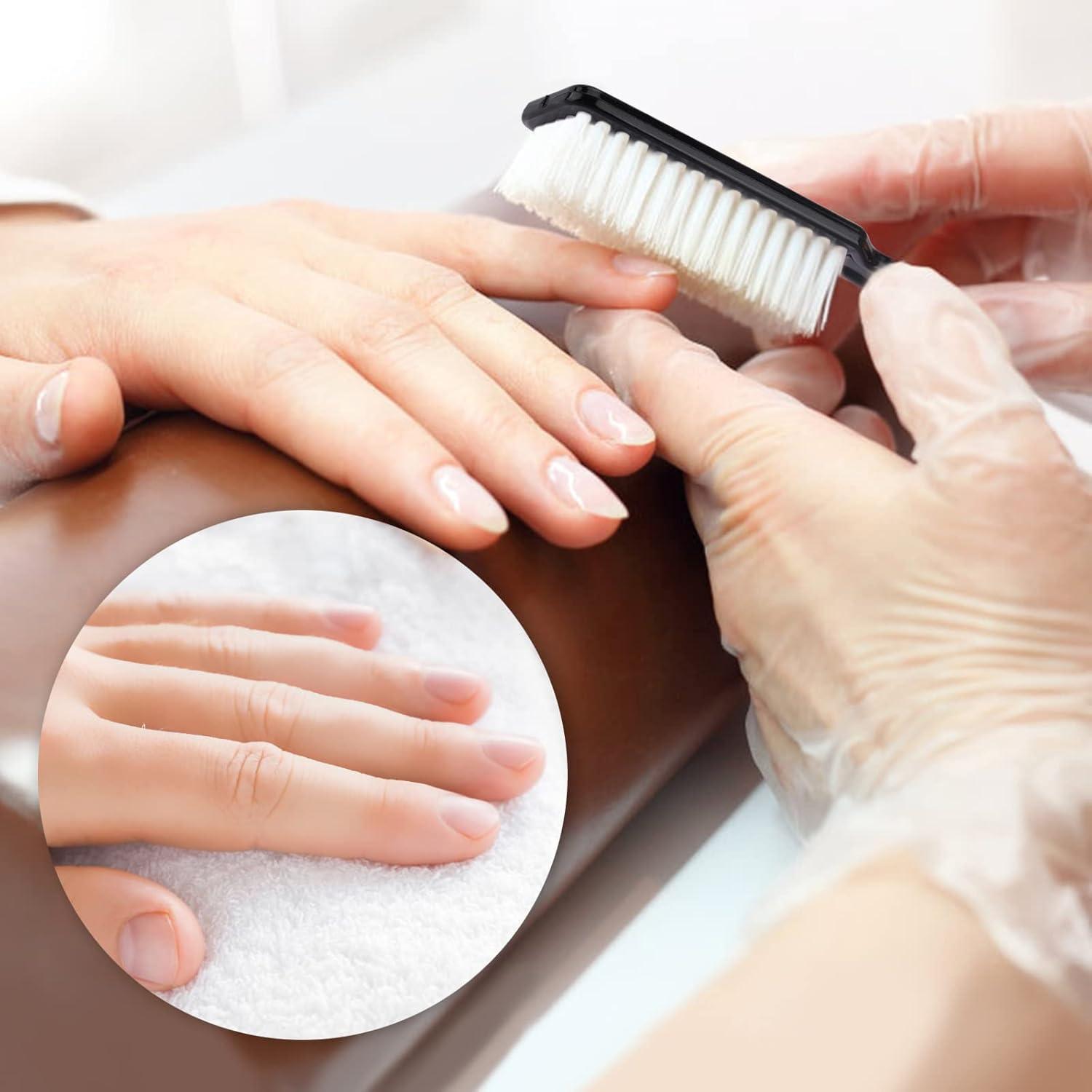 Paquete de 6 cepillos de uñas HOFASON ergonómicos negros