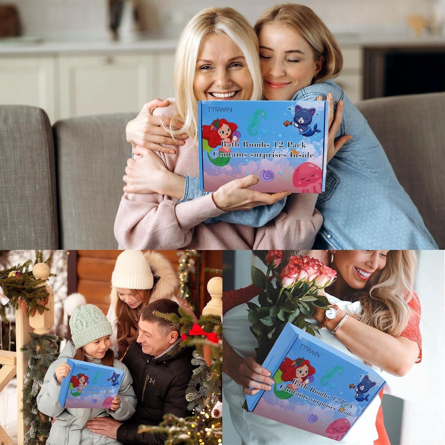 Bombas de Baño TTRWIN con Juguetes Sorpresa - Paquete de 12