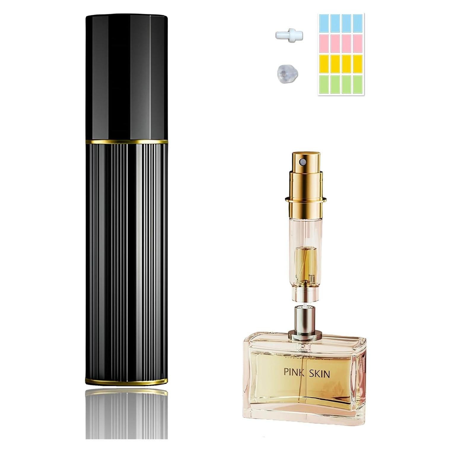 Botella de Perfume Recargable Fiwecos 5ml Negra Viaje