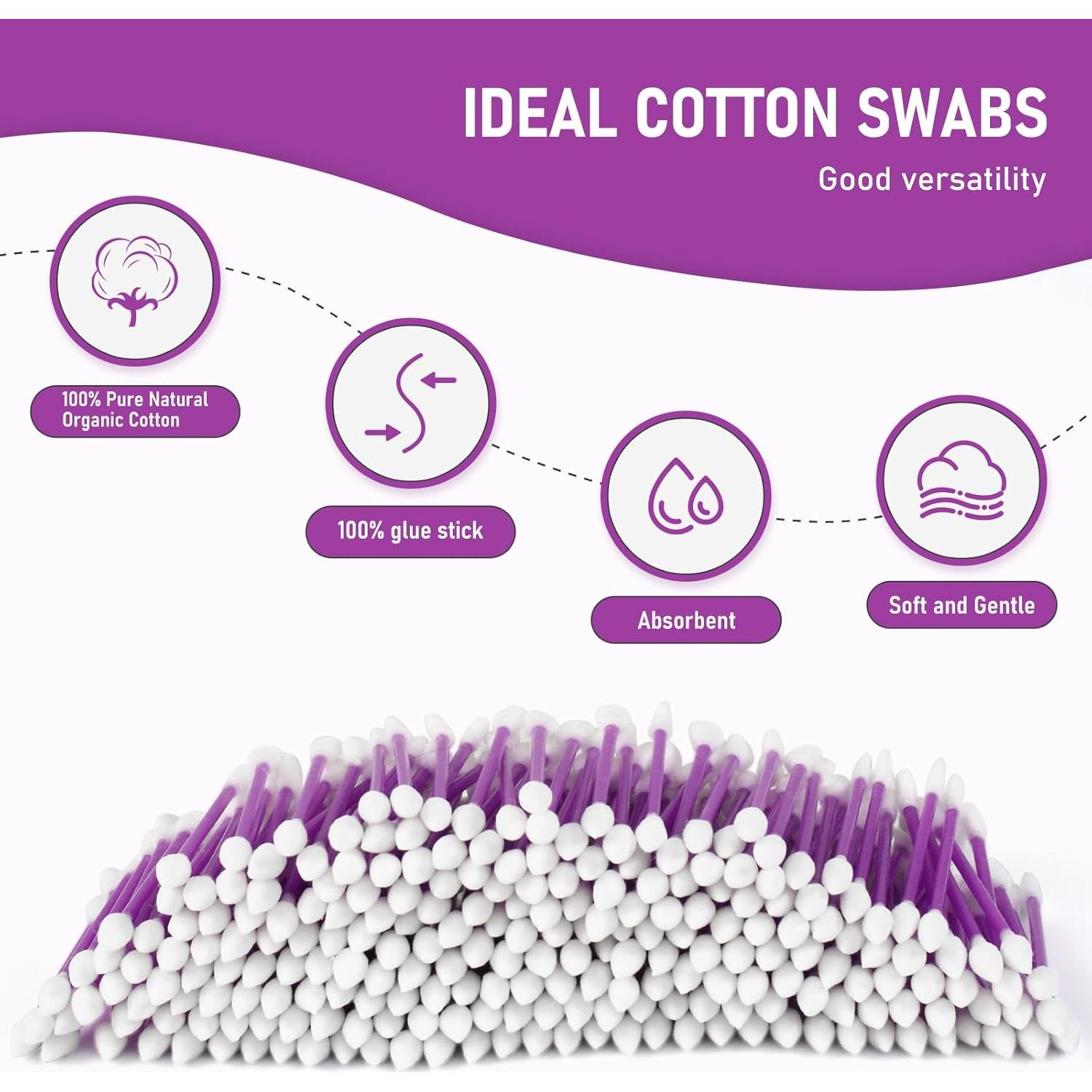 Bastoncillos de Algodón CGR 760pcs con Frasco Acrílico