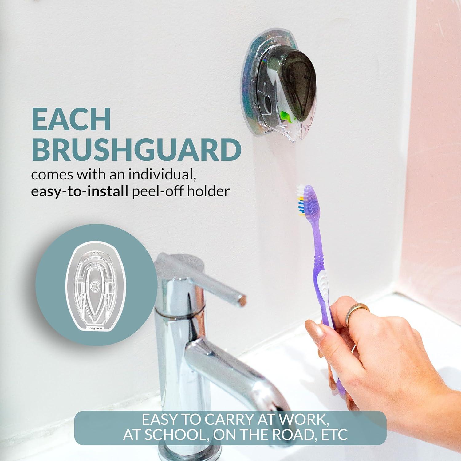 Protector de Cepillo de Dientes BRUSHGUARD Negro - Soporte Higiénico