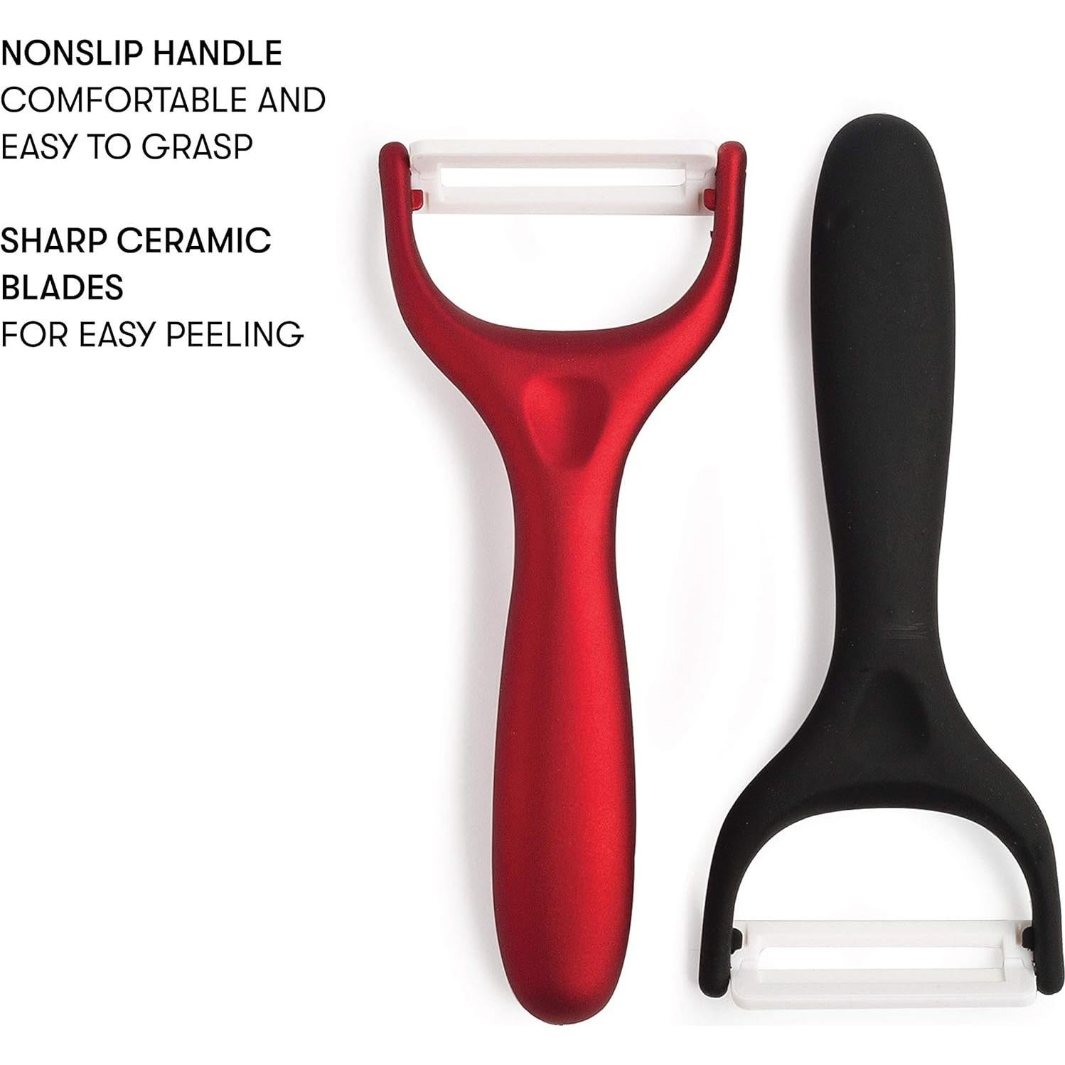 Juego de 2 Peladores de Cerámica Epoca con Cuchillas Afiladas