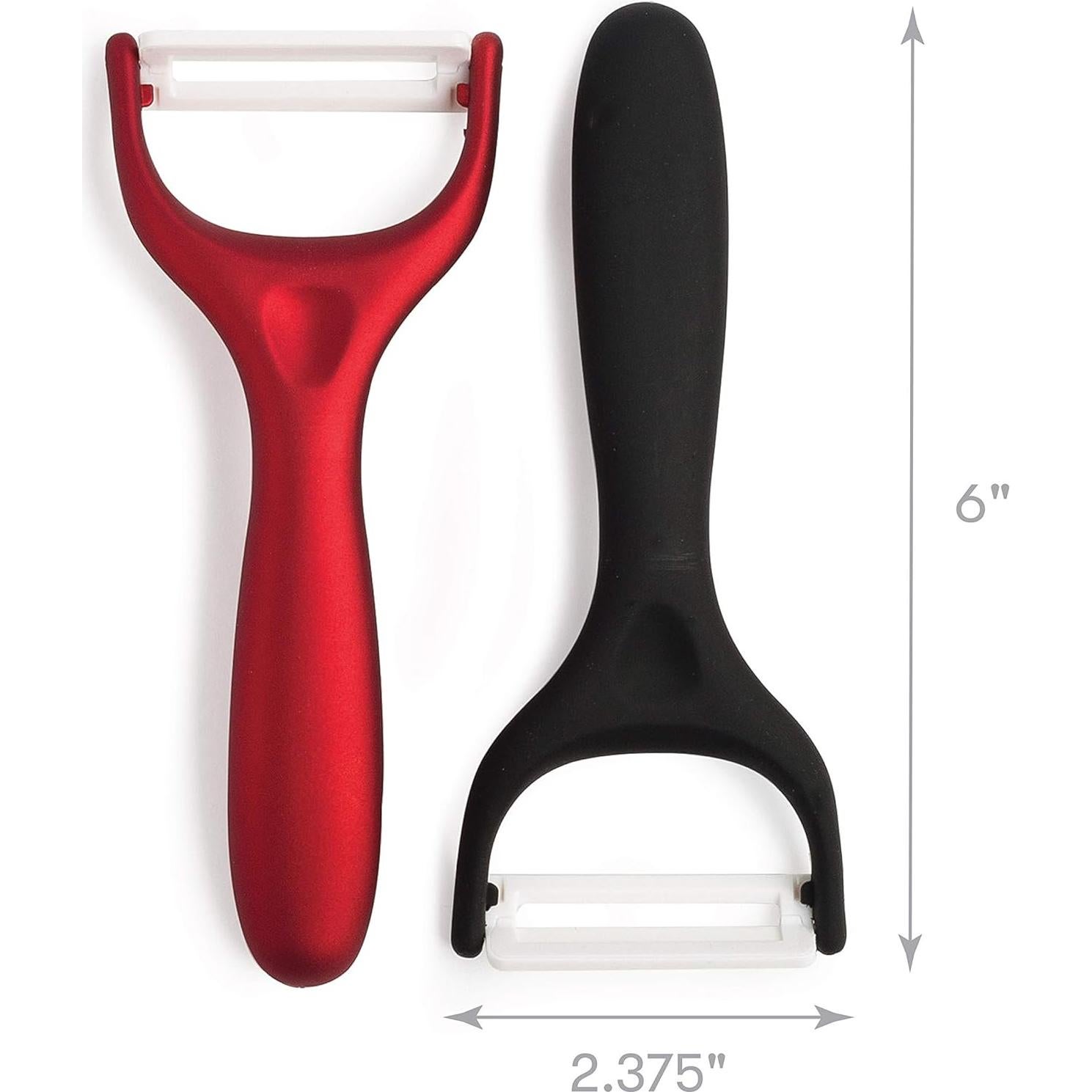 Juego de 2 Peladores de Cerámica Epoca con Cuchillas Afiladas