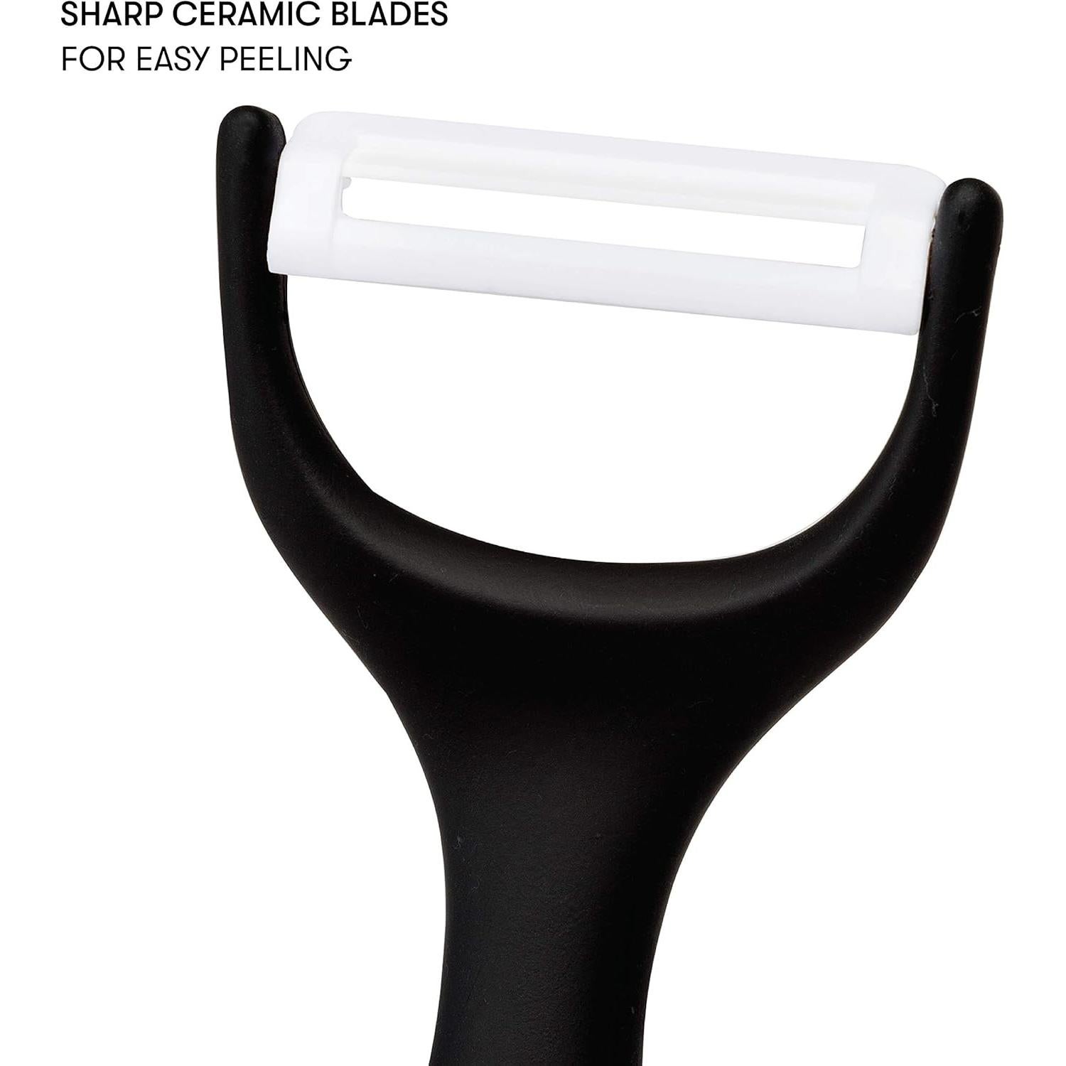 Juego de 2 Peladores de Cerámica Epoca con Cuchillas Afiladas