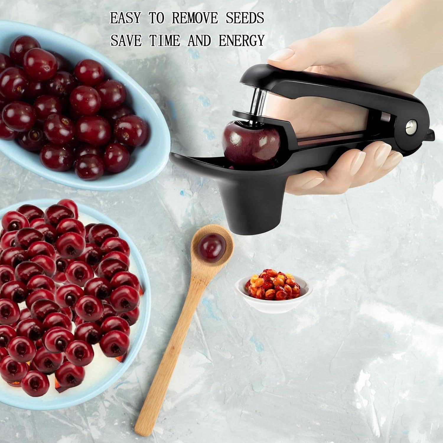 Deshuesador de Cereza Jusanice Acero Inoxidable Negro