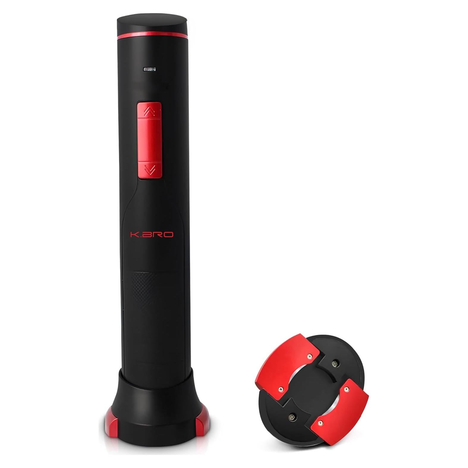 Abridor de Vino Eléctrico K.bro Recargable Negro 180 Botellas