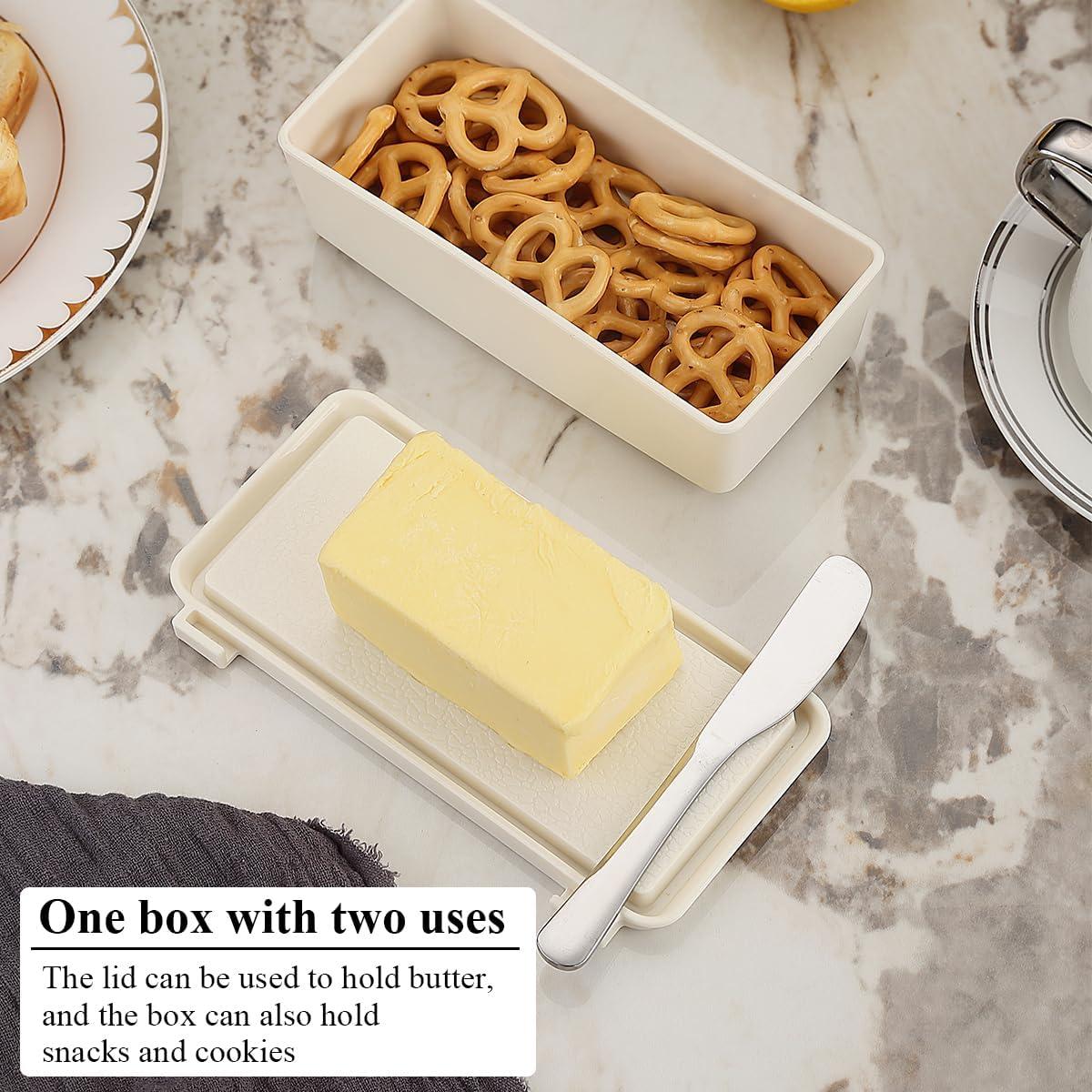 Caja de Mantequilla con Tapa Kyraton y Espátula Acero Inoxidable