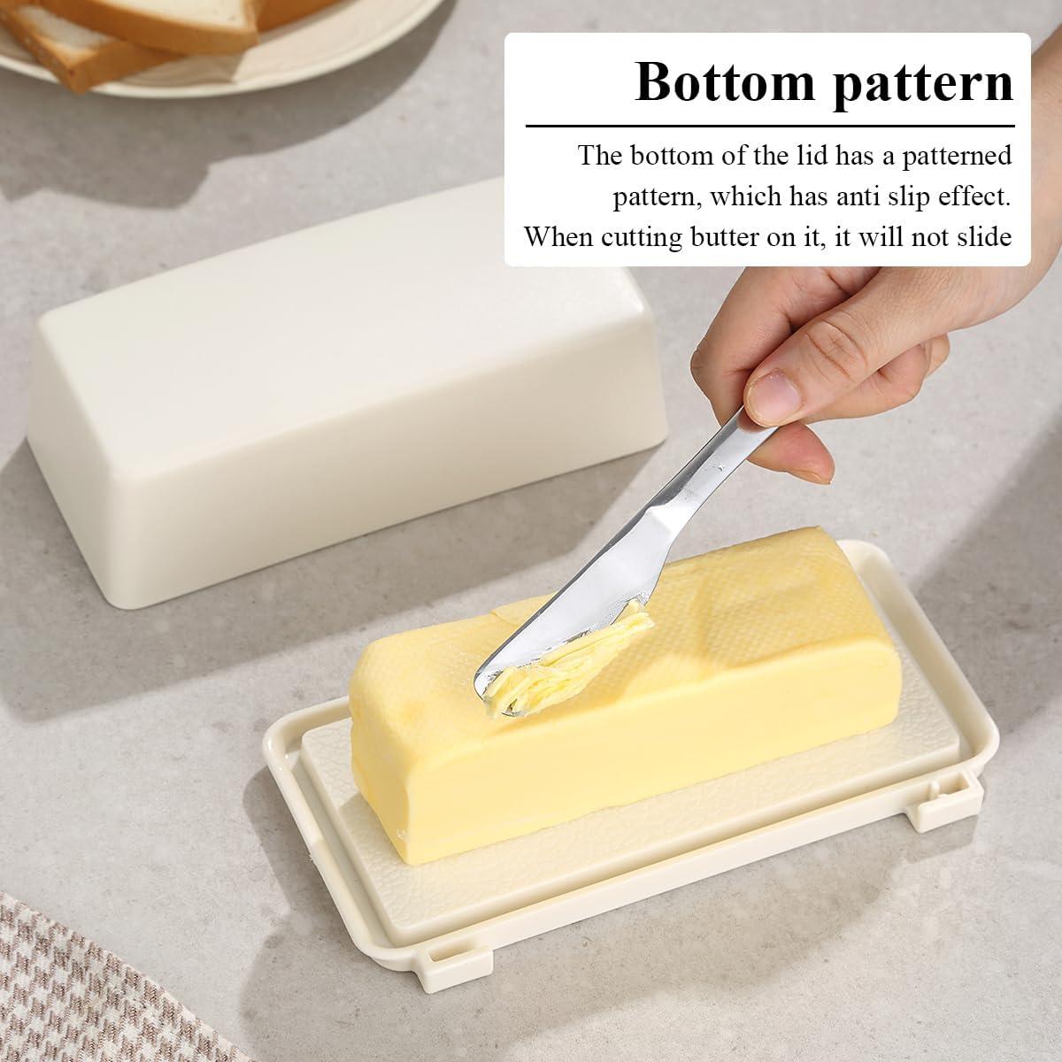 Caja de Mantequilla con Tapa Kyraton y Espátula Acero Inoxidable