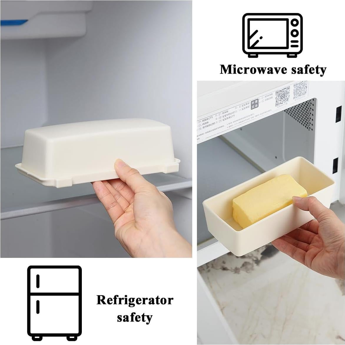 Caja de Mantequilla con Tapa Kyraton y Espátula Acero Inoxidable