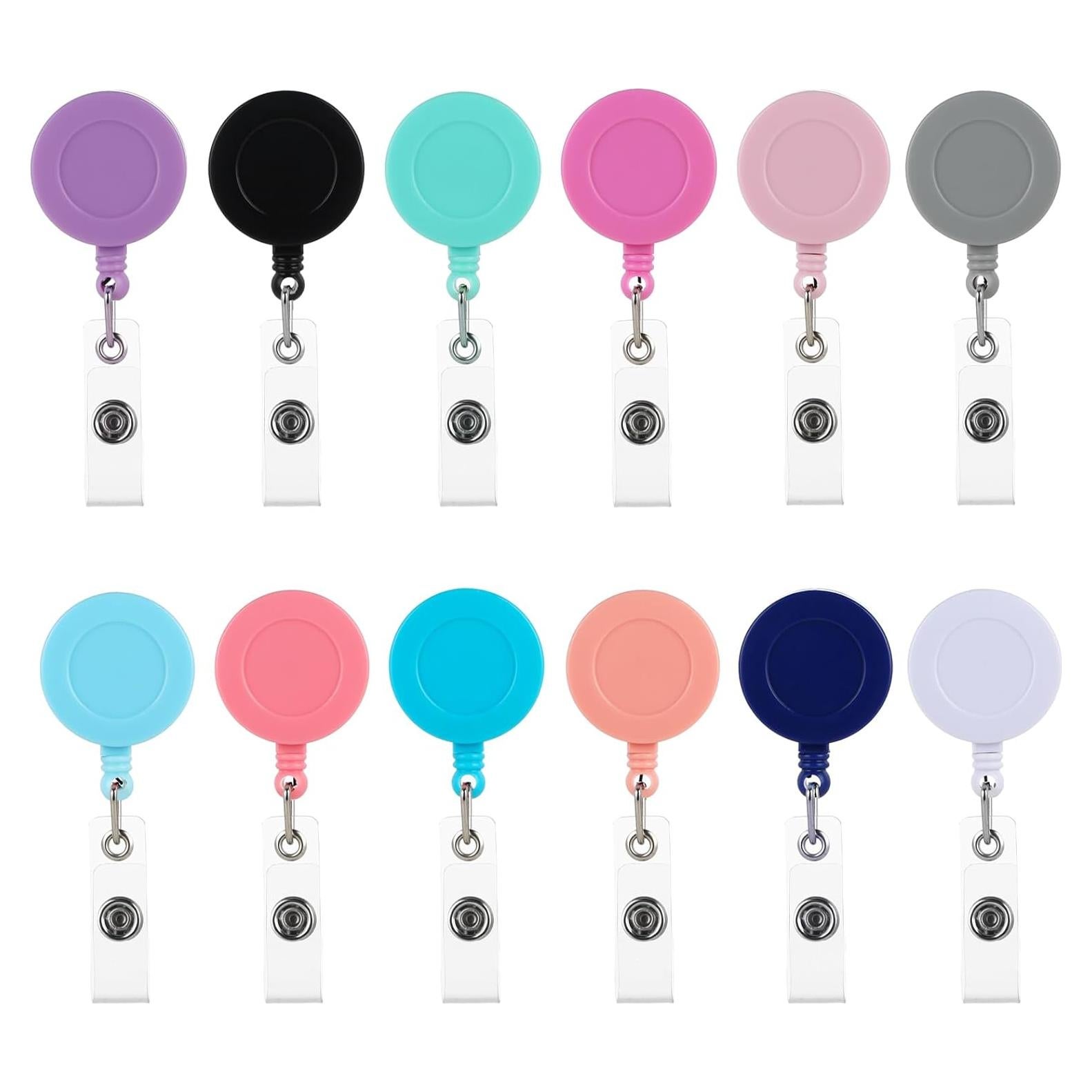 Reels de Insignia Retráctiles Coinarin - Paquete de 12 Multicolor