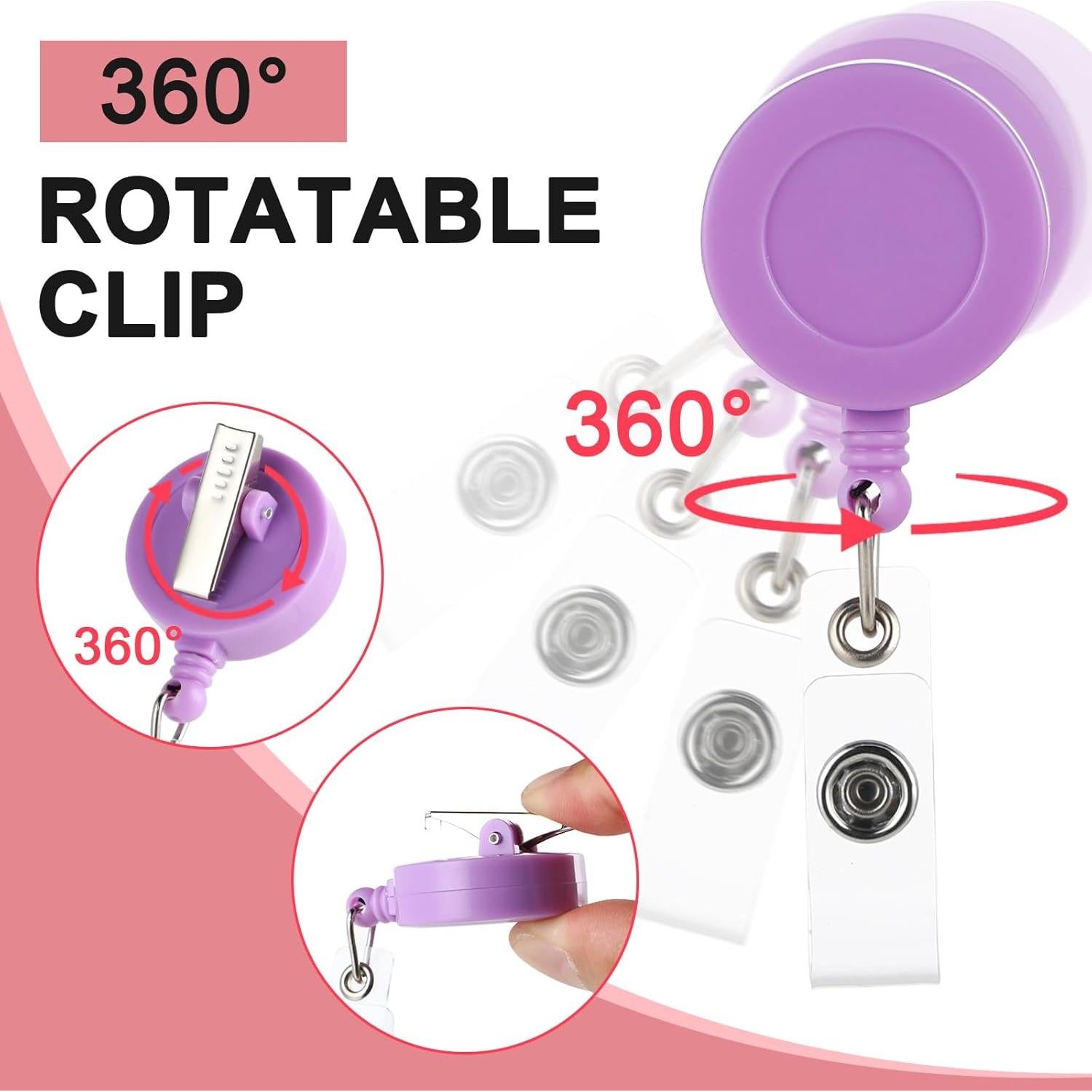 Reels de Insignia Retráctiles Coinarin - Paquete de 12 Multicolor