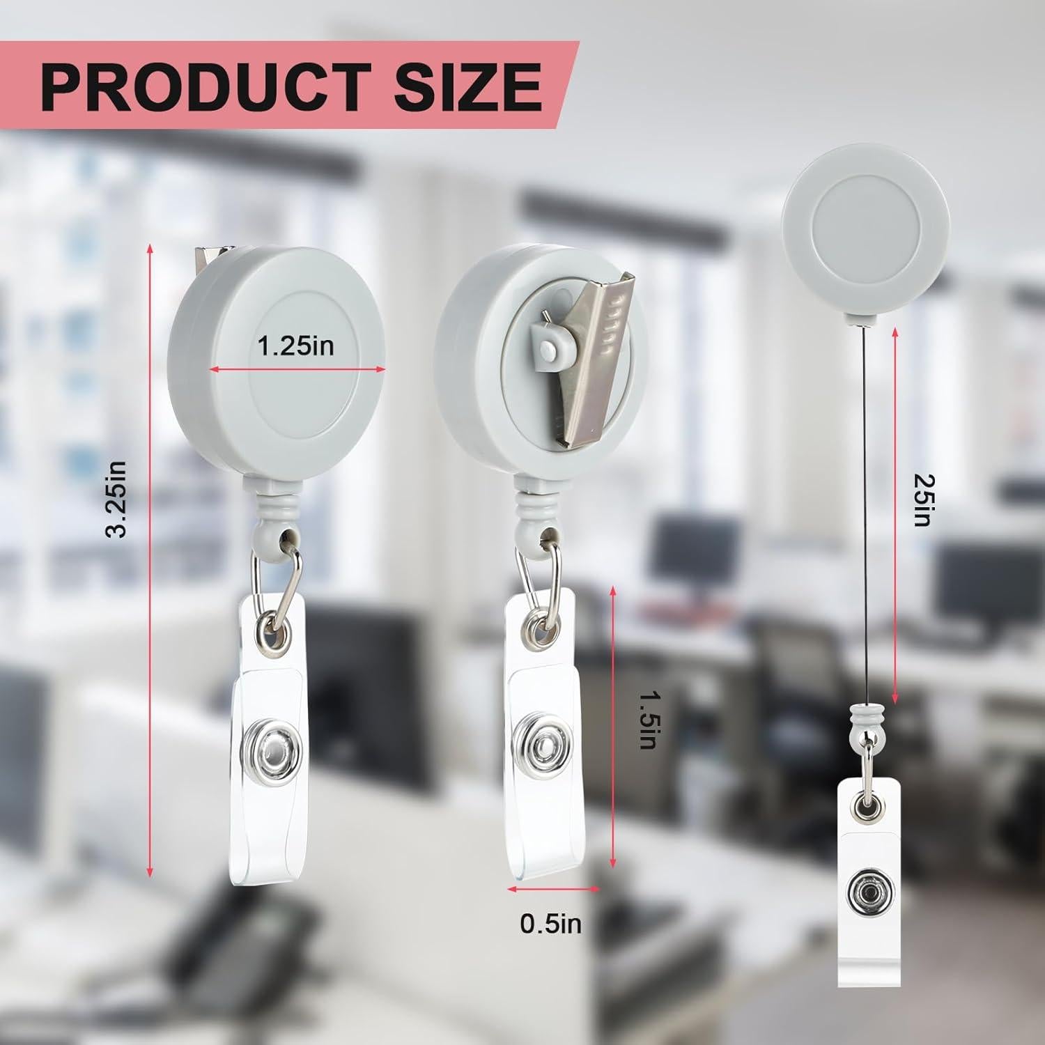 Reels de Insignia Retráctiles Coinarin - Paquete de 12 Multicolor