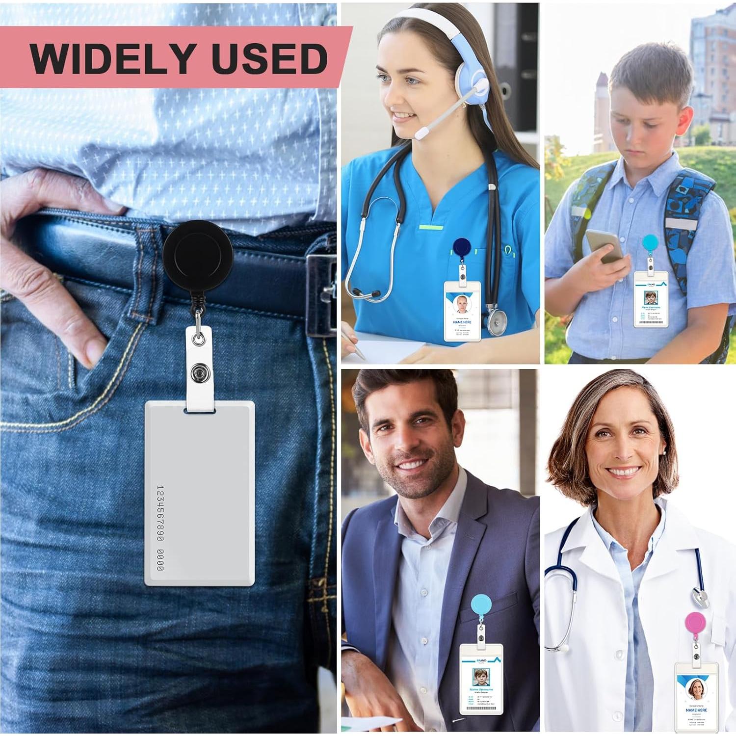 Reels de Insignia Retráctiles Coinarin - Paquete de 12 Multicolor