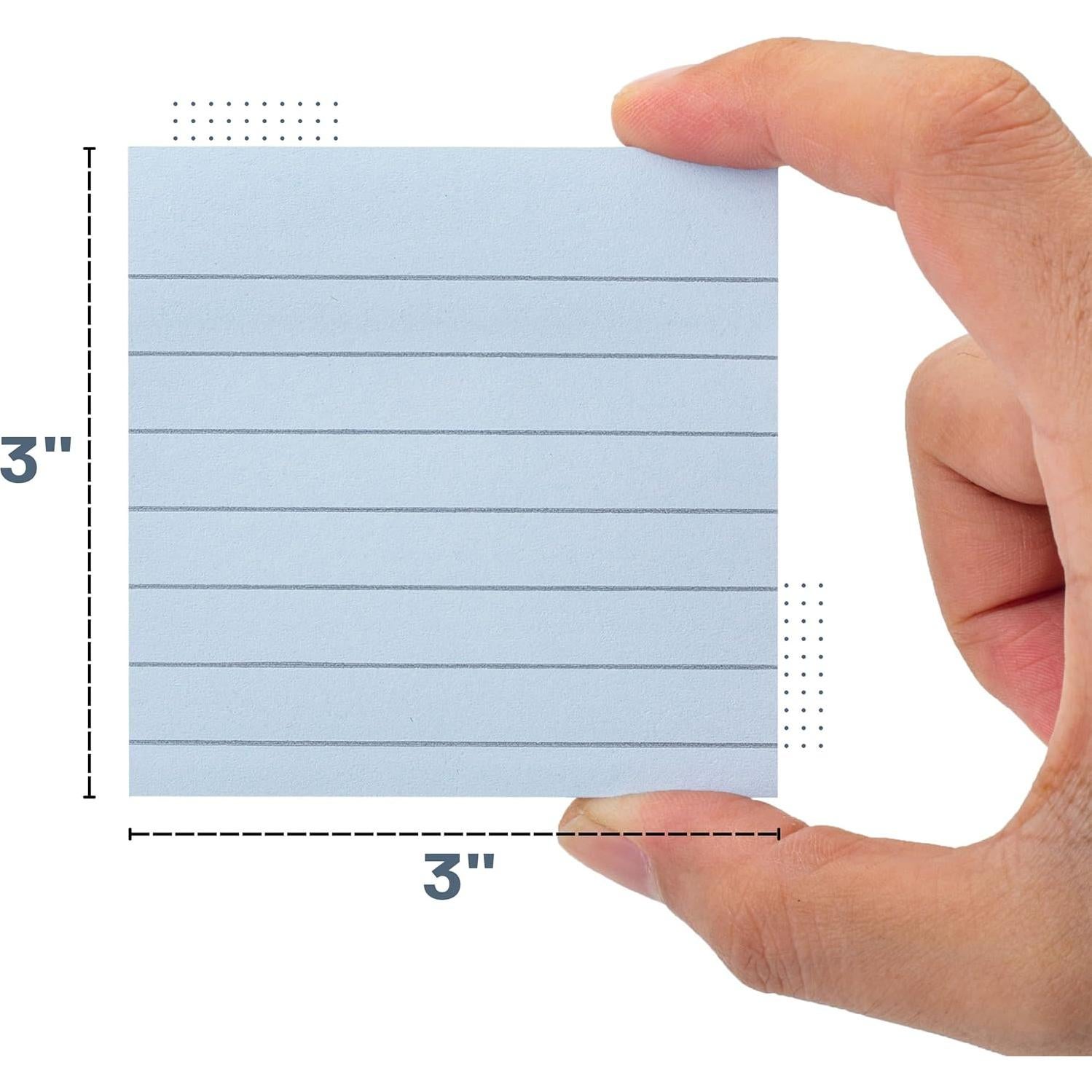 Notas Adhesivas Rayadas Mr. Pen 3x3" Morandi 720 Hojas