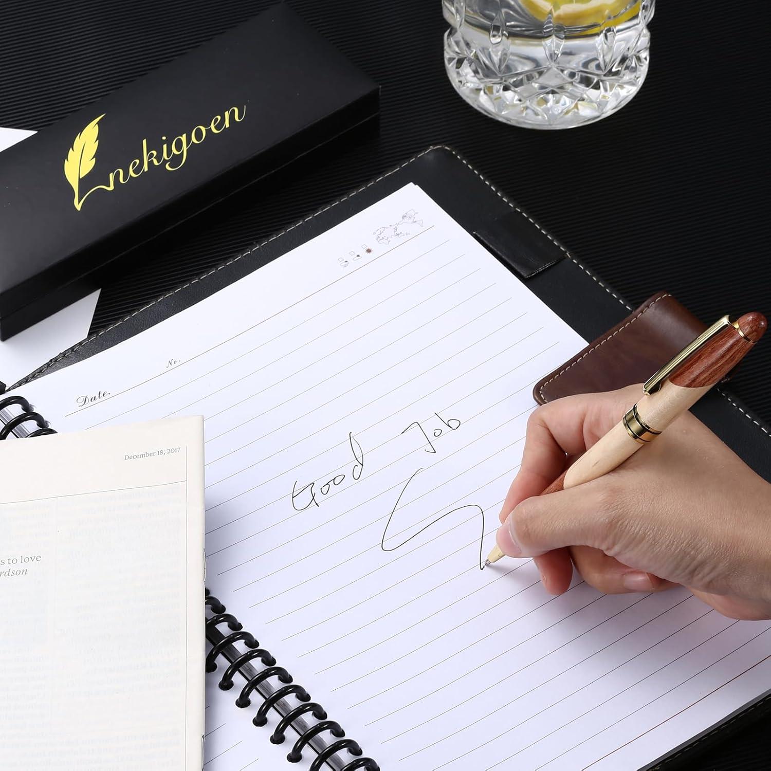 Bolígrafo de Madera Nekigoen con Estuche Regalo 0.5mm