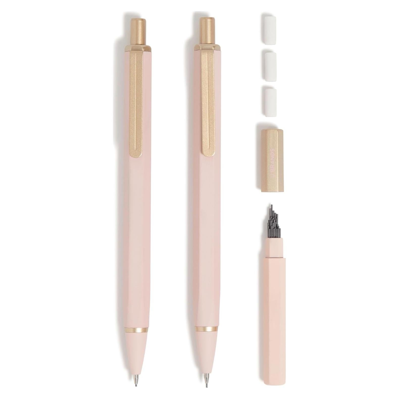 Set de 2 Lápices Mecánicos U Brands Cambria Rosa Blush 0.7 mm
