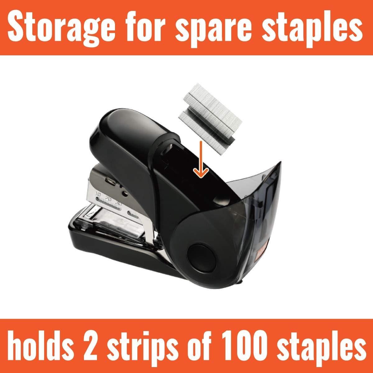 Grapadora Mini Flat Clinch MAX HD-10FL3, Negro, 113g