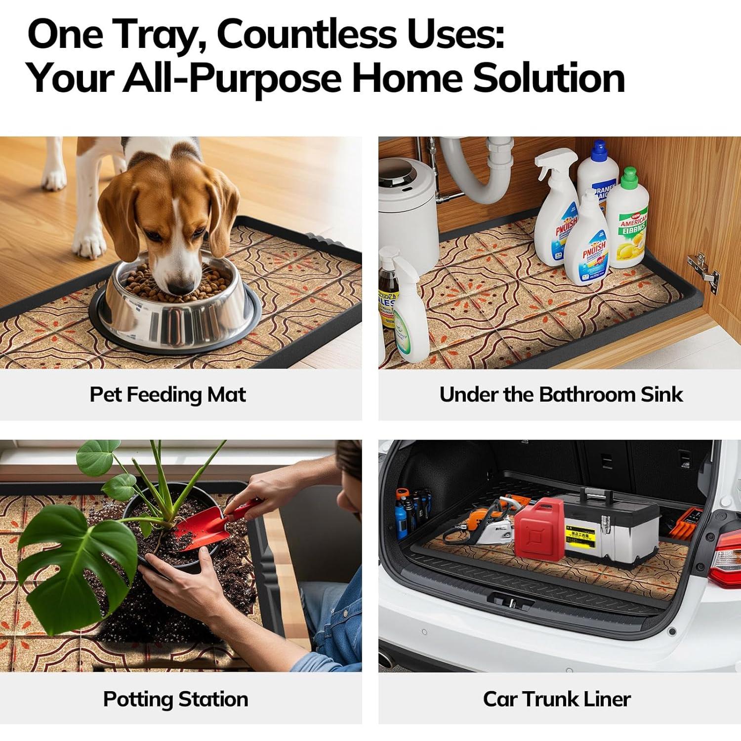 Bandeja para Botas Mibao 40.6x120.6cm Antideslizante Impermeable