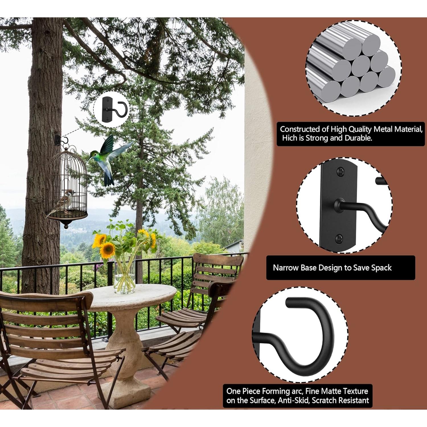 Ganchos de Techo ASZUNE 2.5in (6.35cm) para Plantas - 2 Piezas