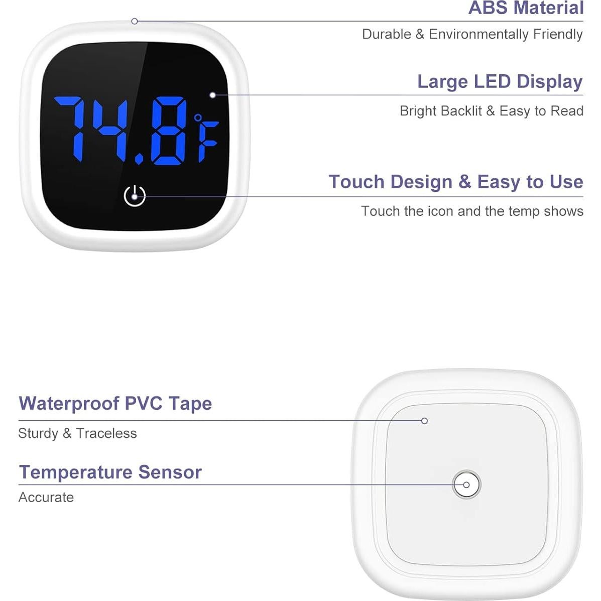 Termómetro Digital LED JXTZ para Acuario 0-60°C