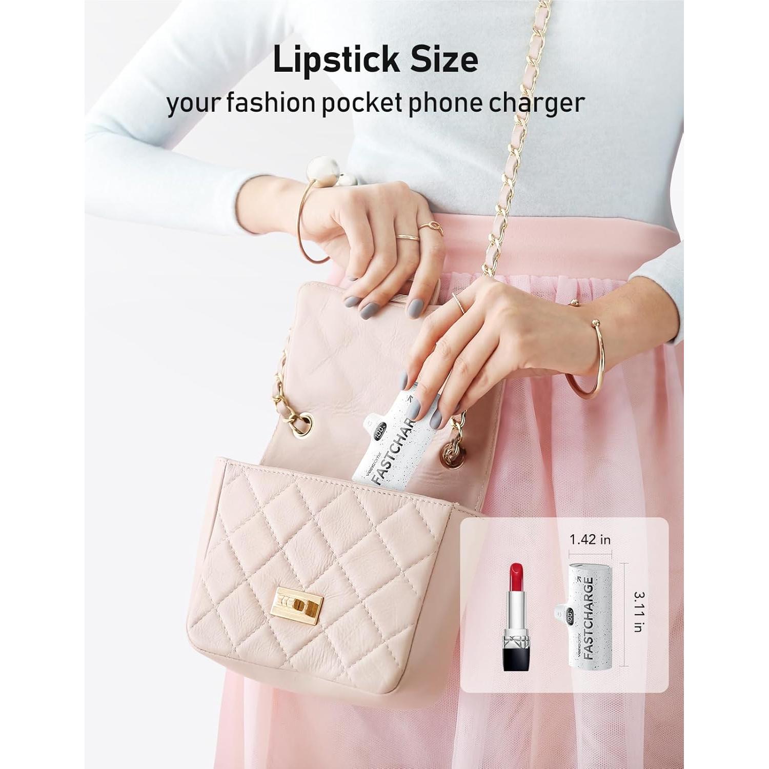 Cargador Portátil VEEKTOMX 5000mAh USB-C Carga Rápida 20W